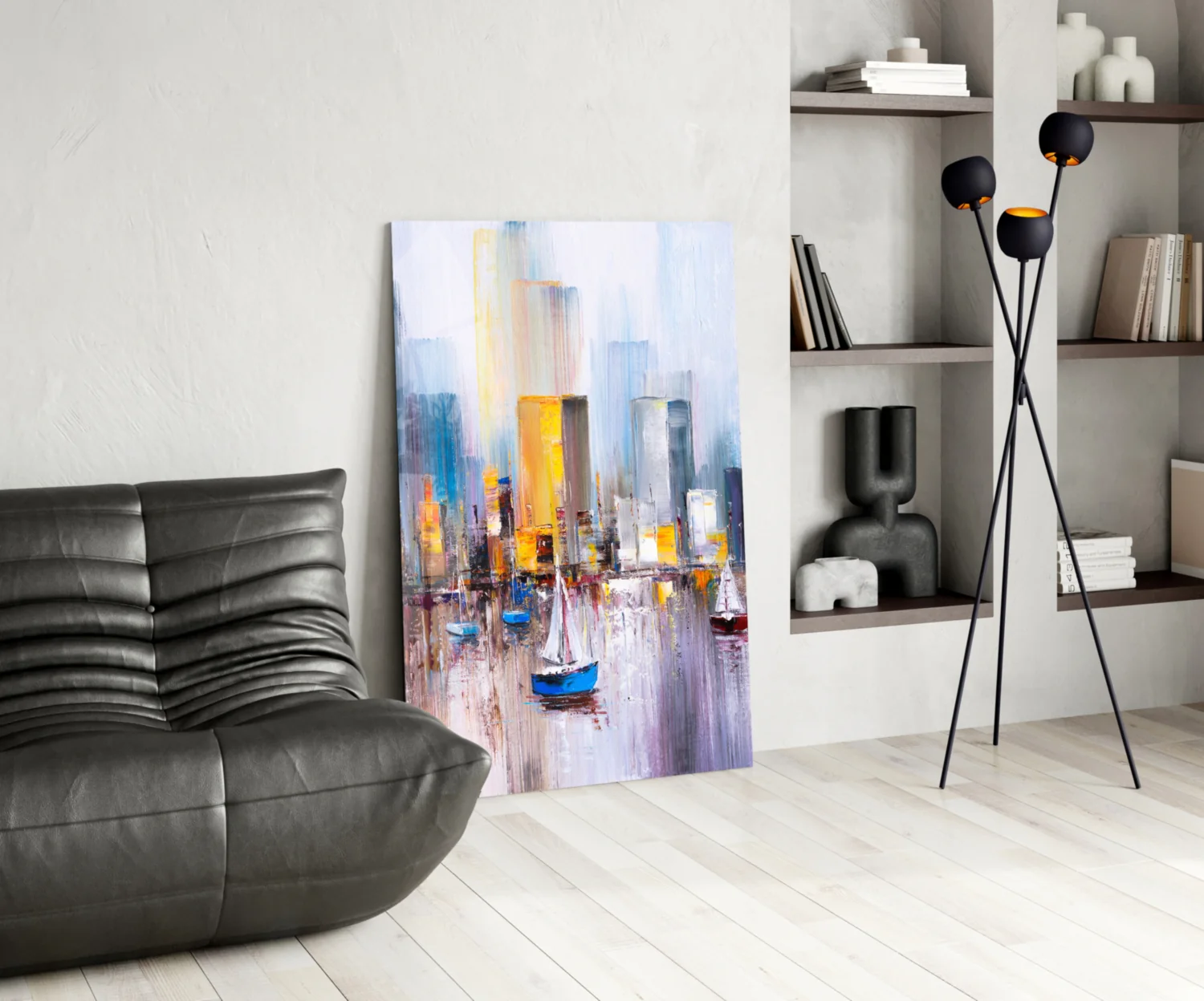 Abstract Glass Wall Art - Image 6