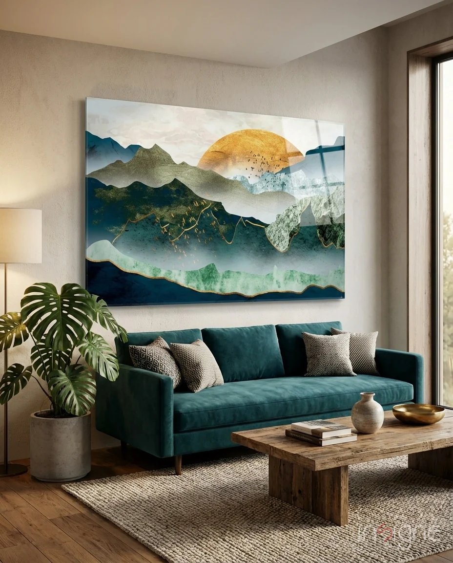 Sunrise Glass Wall Art