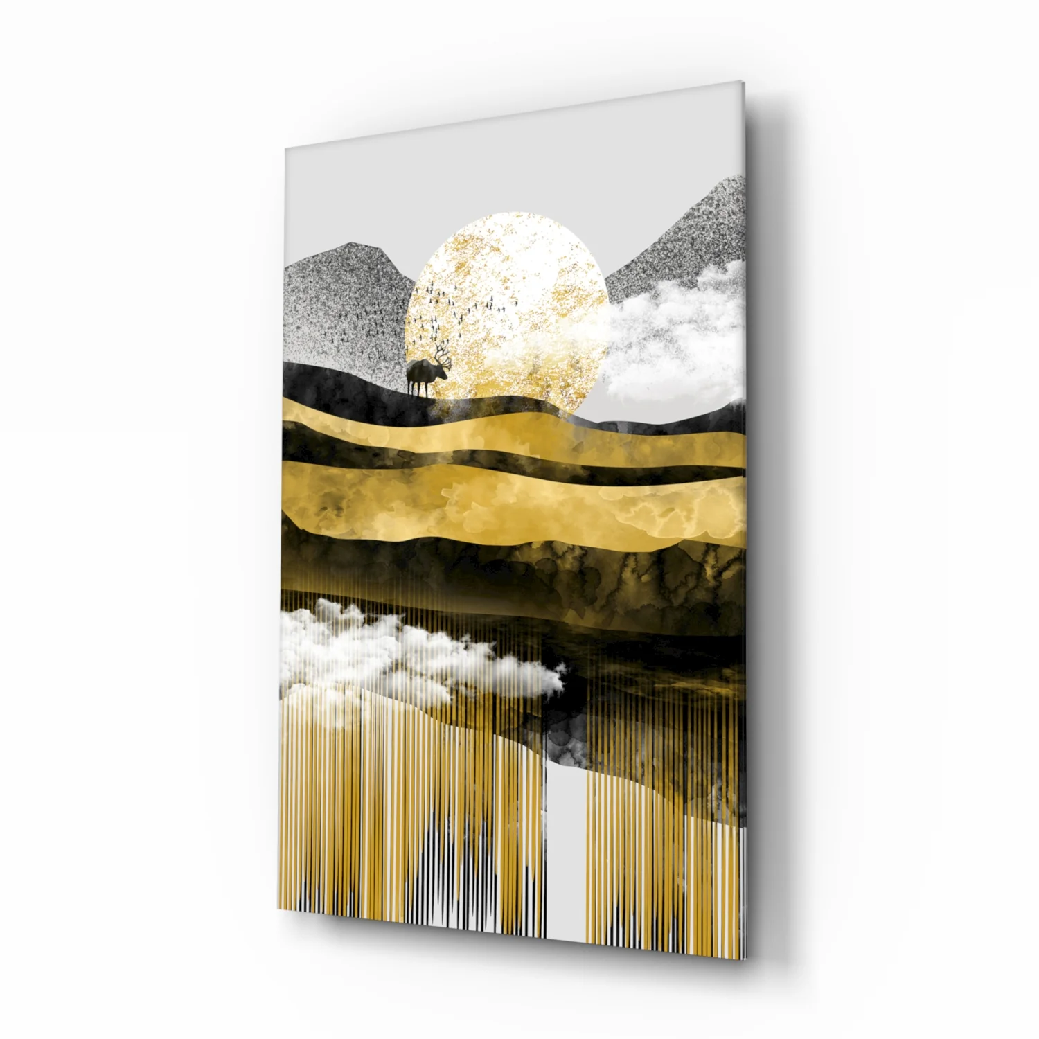 Abstract Glass Wall Art - Image 2
