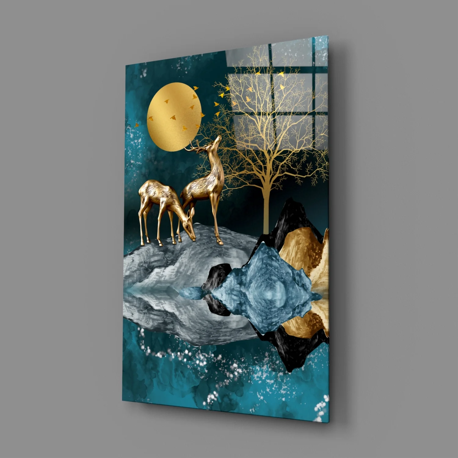 Deers Glass Wall Art - Image 3