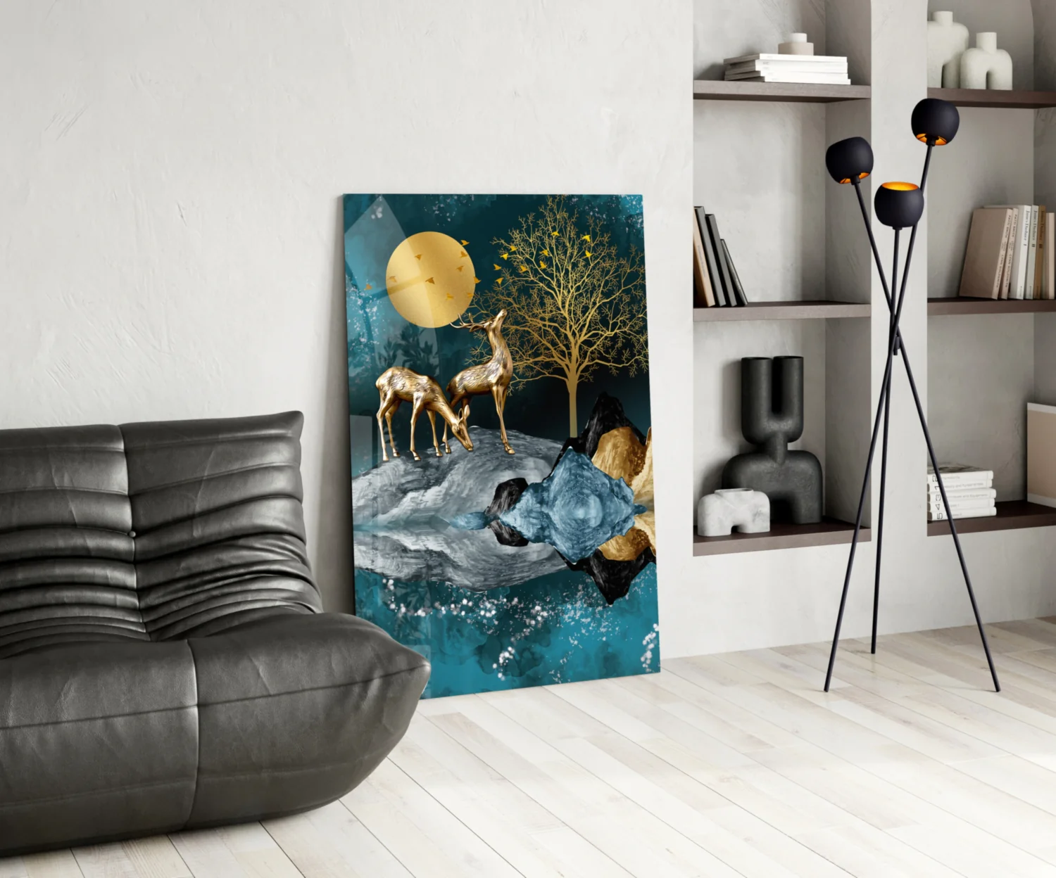 Deers Glass Wall Art - Image 6
