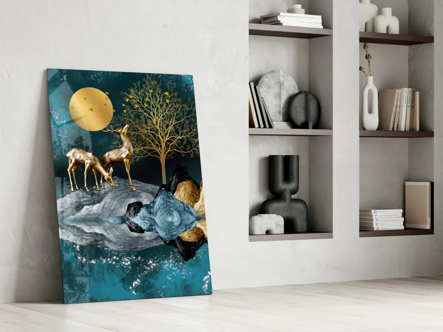 Deers Glass Wall Art - Image 7
