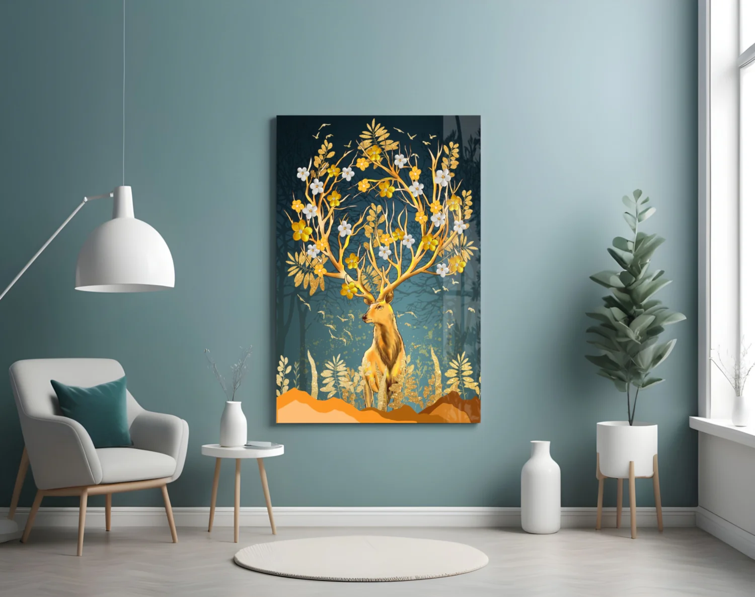 Deer Glass Wall Art - Image 5