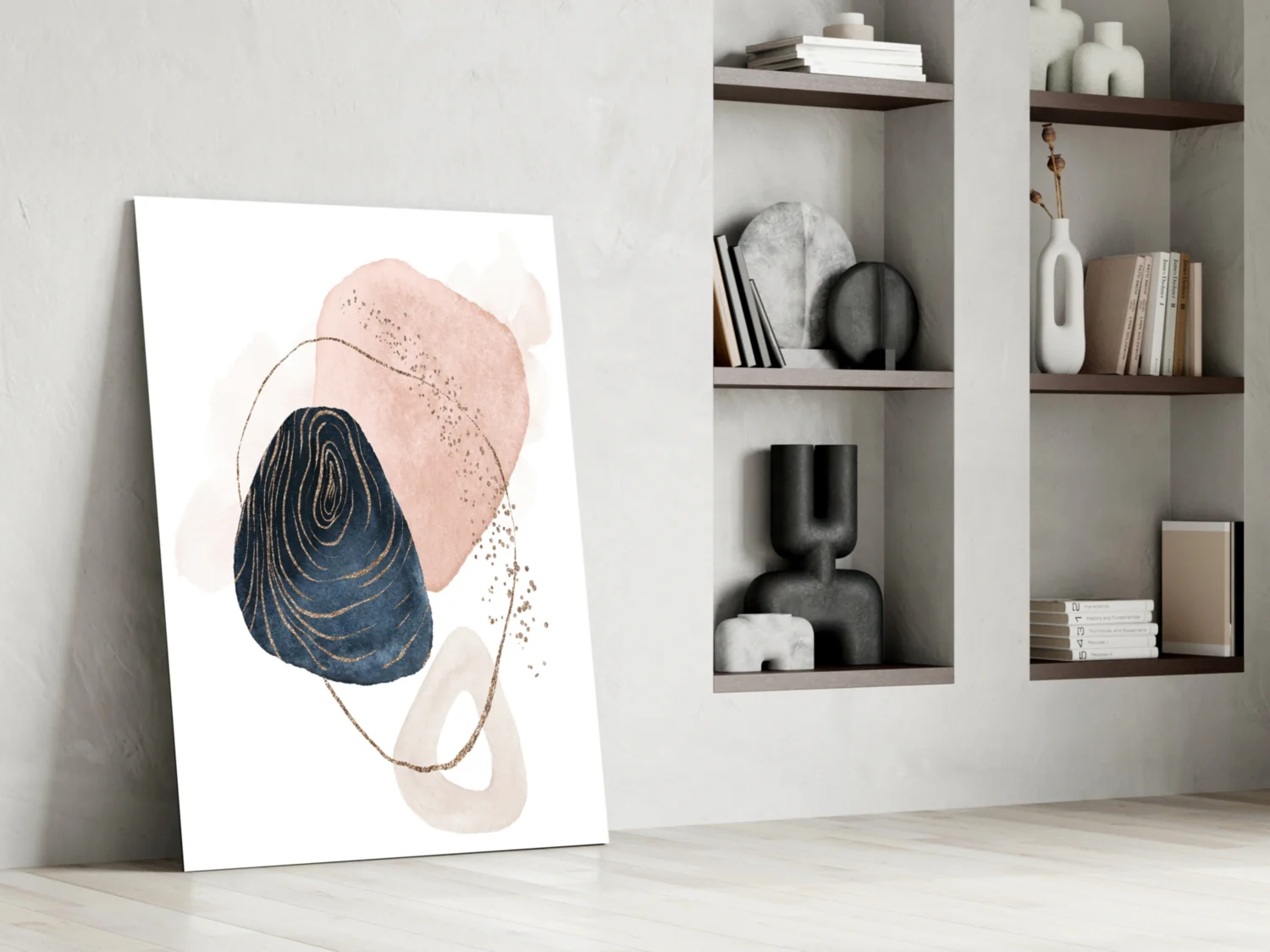 Abstract Shapes Glass Wall Art - Image 7