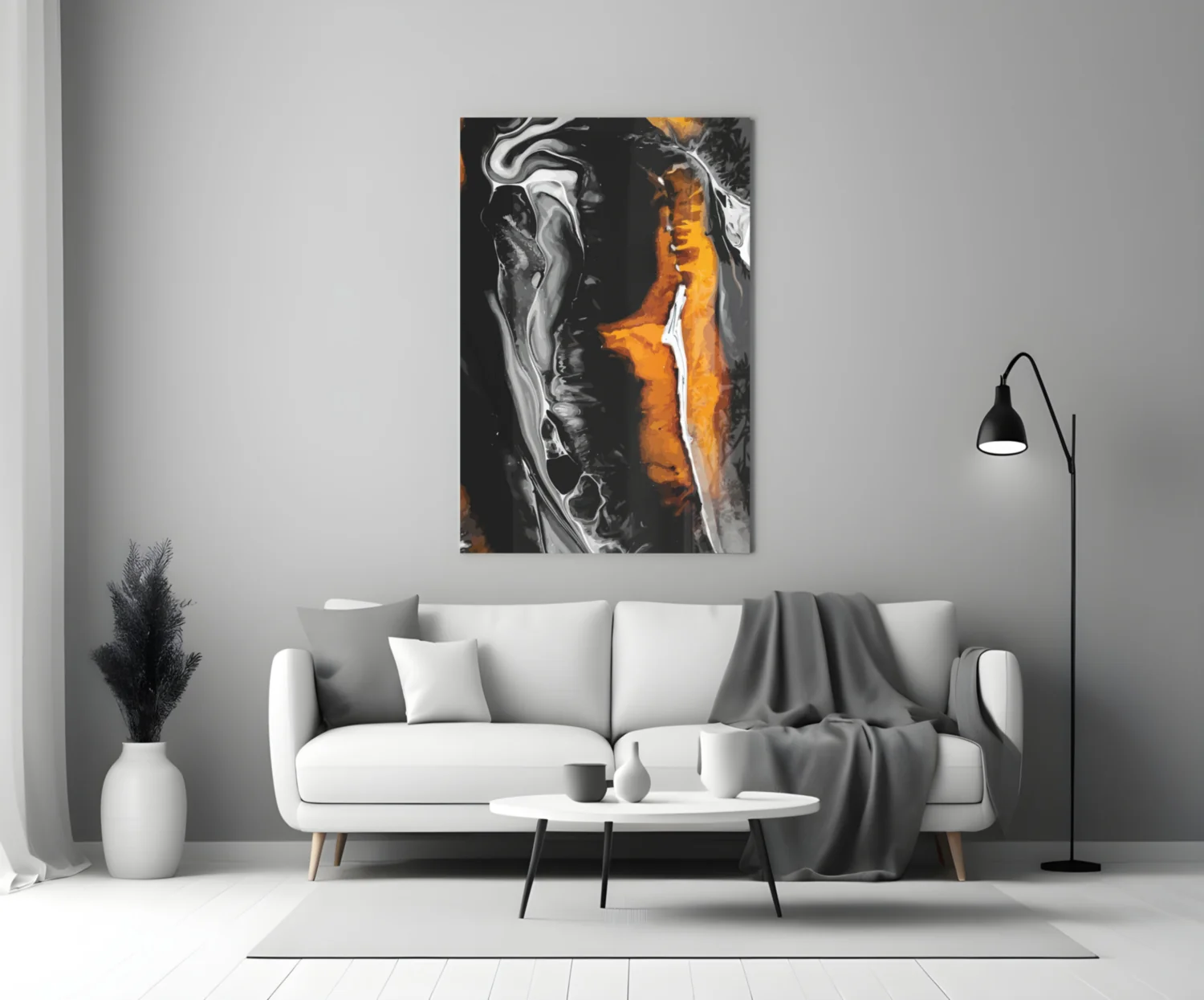 Abstract Glass Wall Art - Image 4