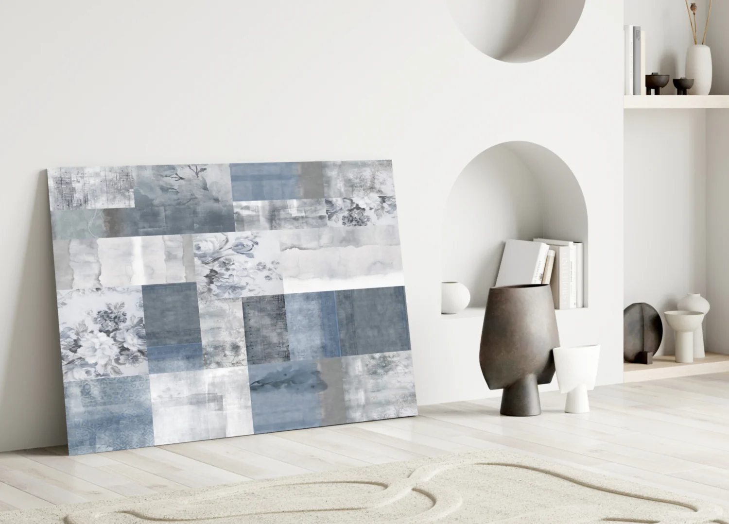 Abstract Glass Wall Art - Image 4