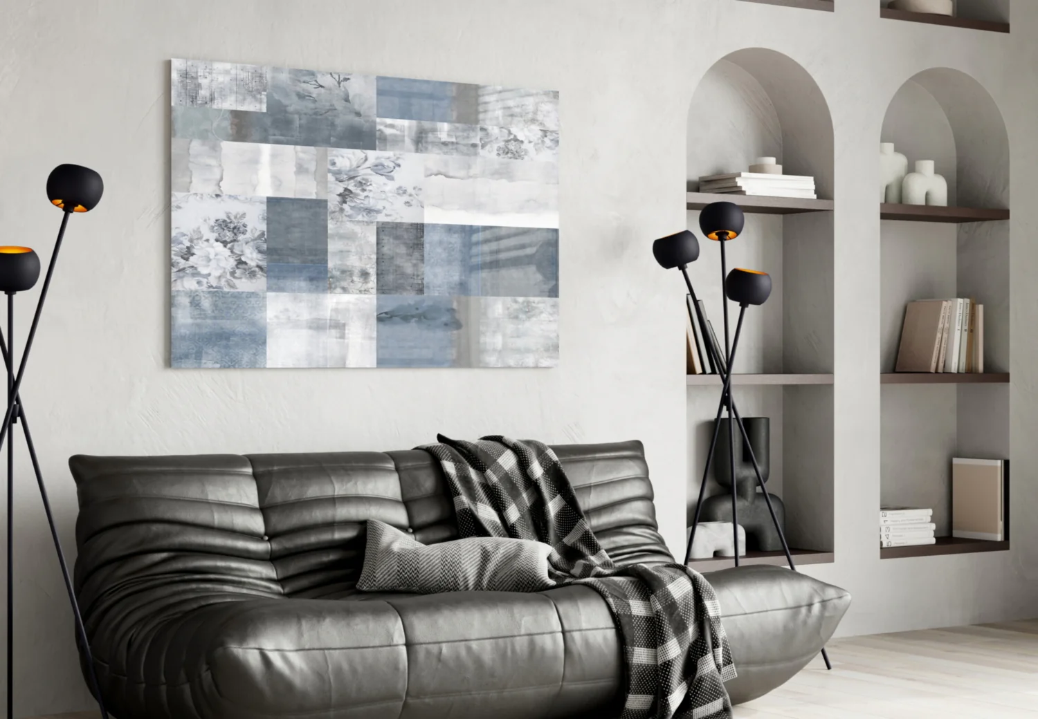 Abstract Glass Wall Art - Image 5
