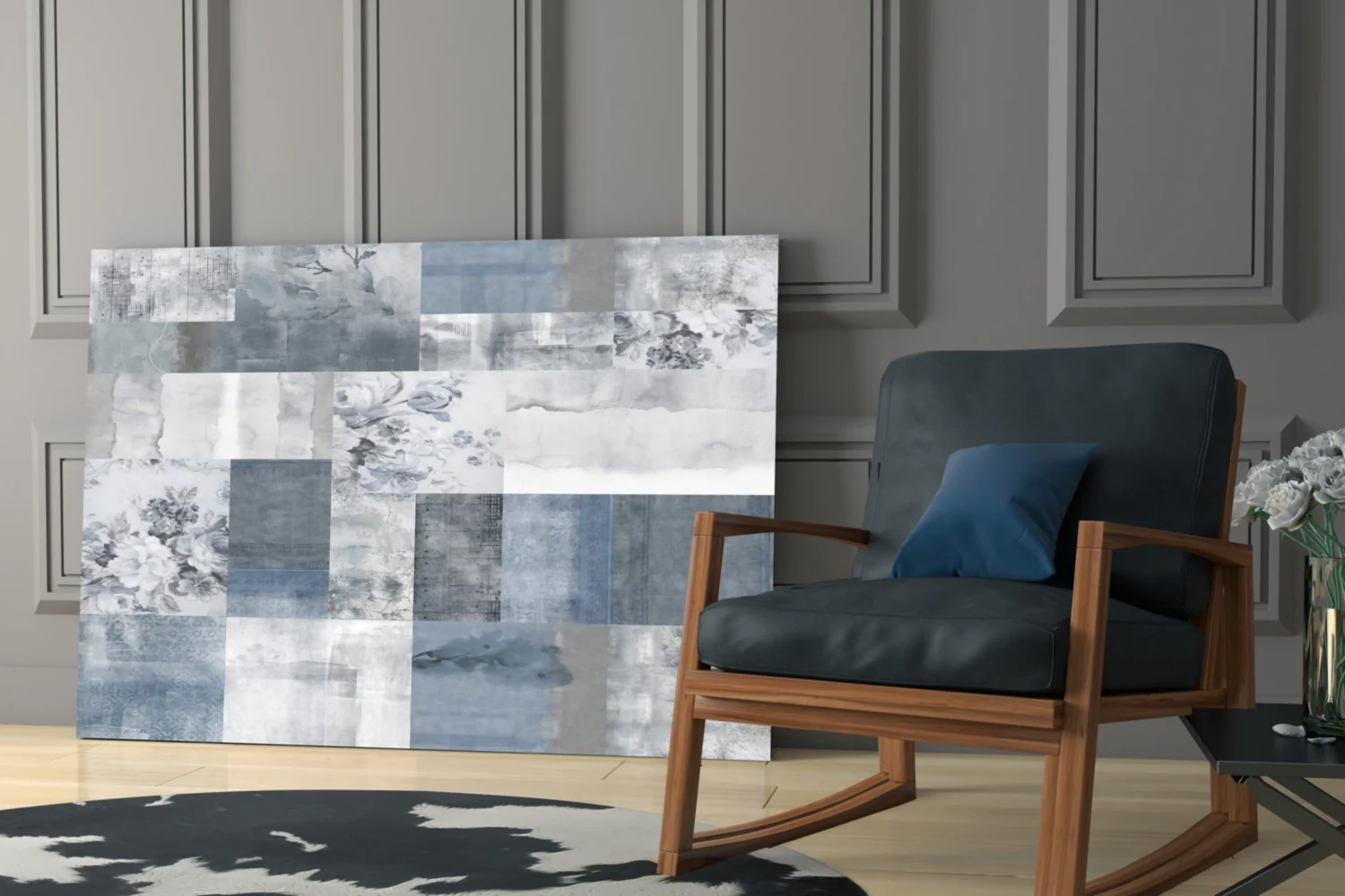 Abstract Glass Wall Art - Image 7
