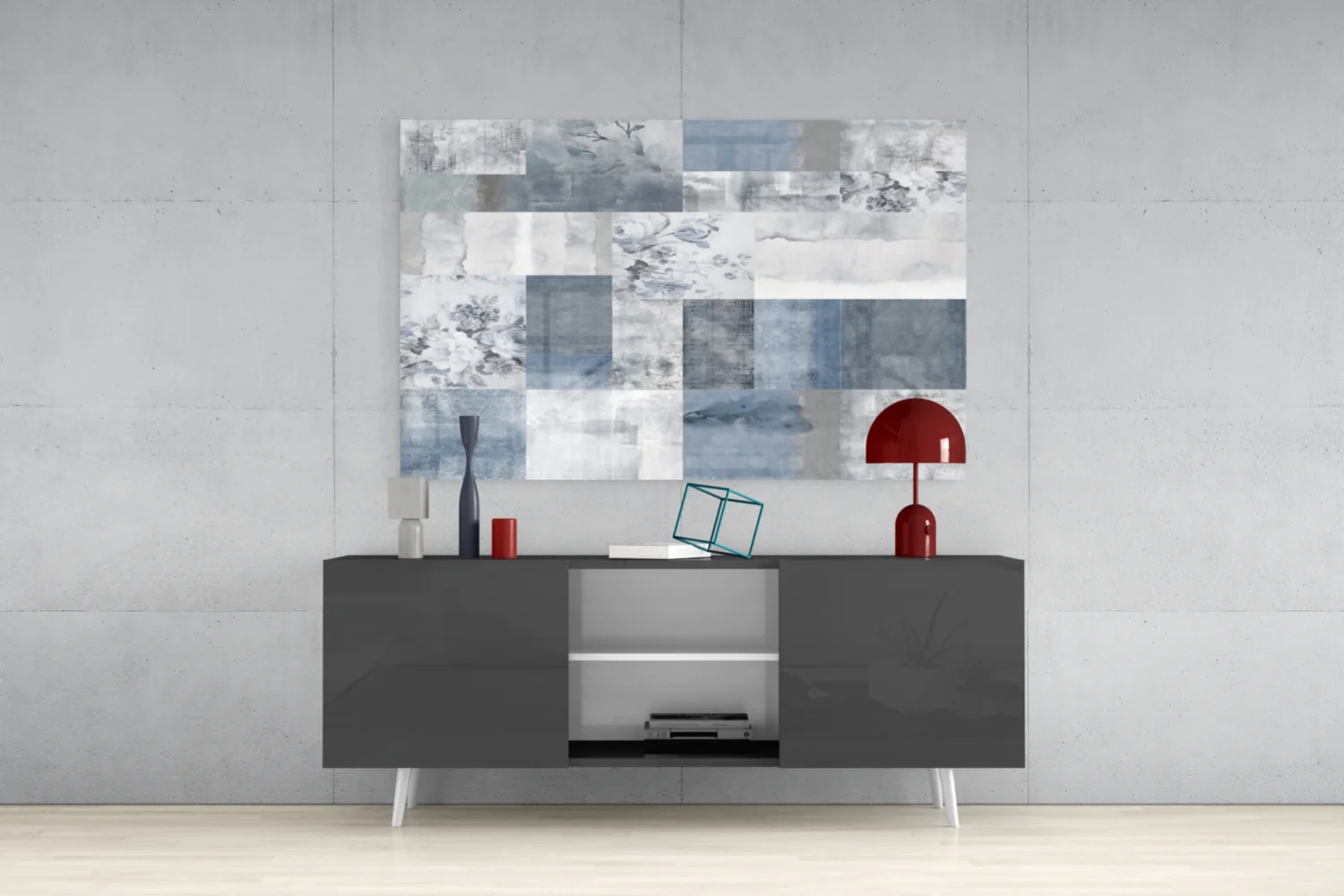 Abstract Glass Wall Art - Image 9