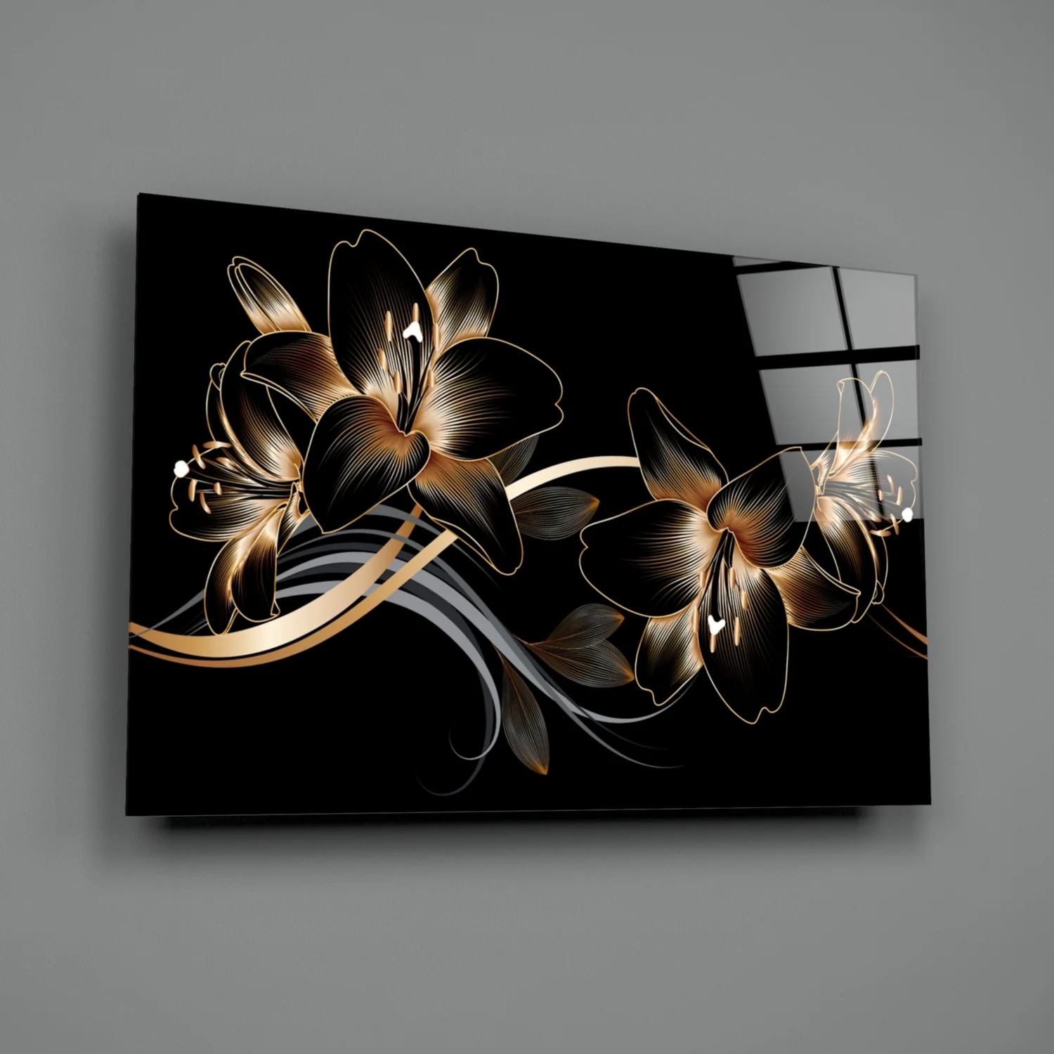 Flower Glass Wall Art - Image 3