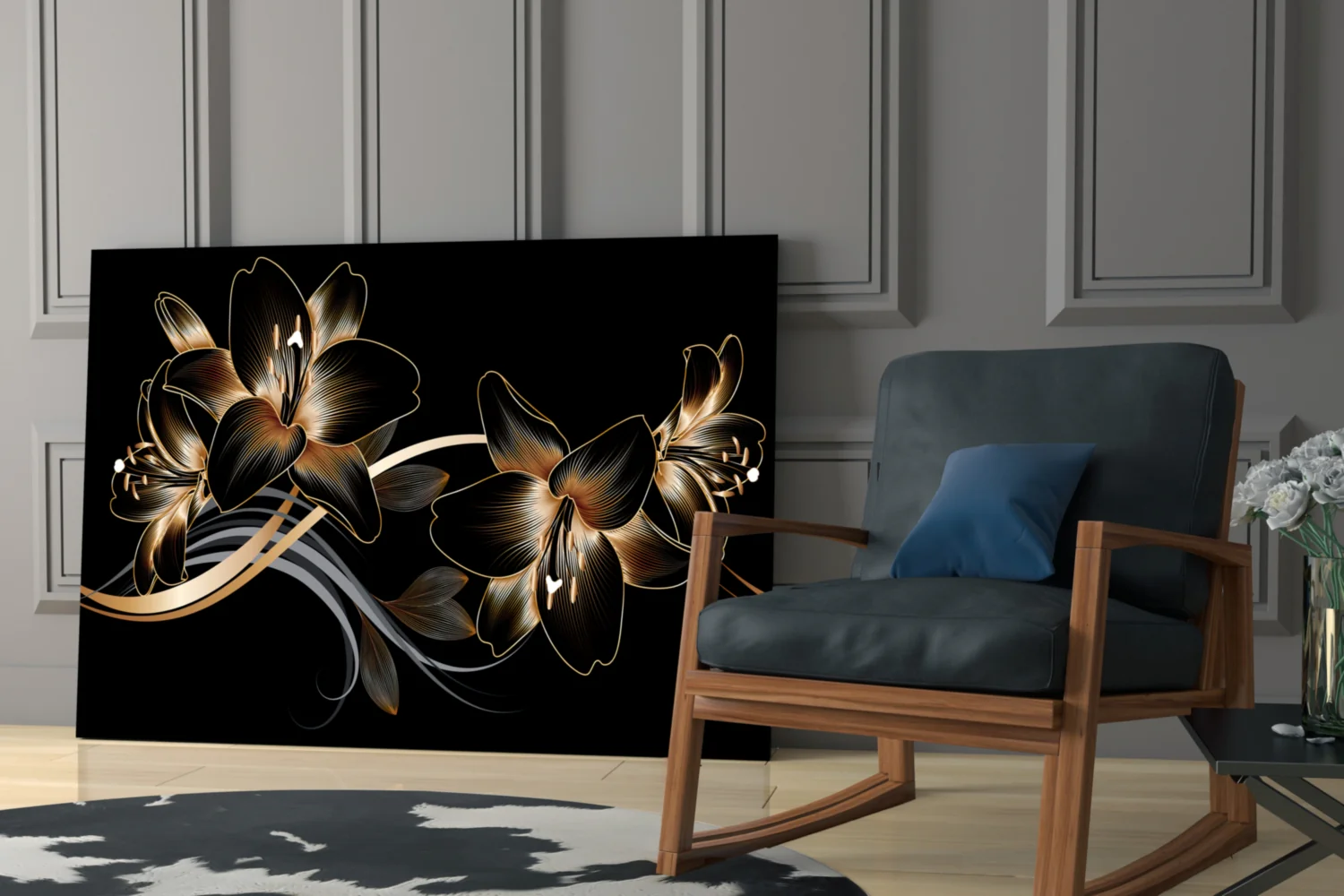 Flower Glass Wall Art - Image 7