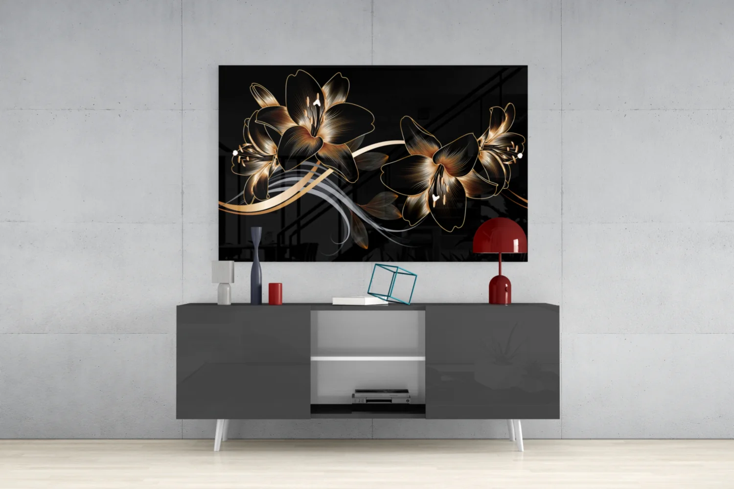 Flower Glass Wall Art - Image 9