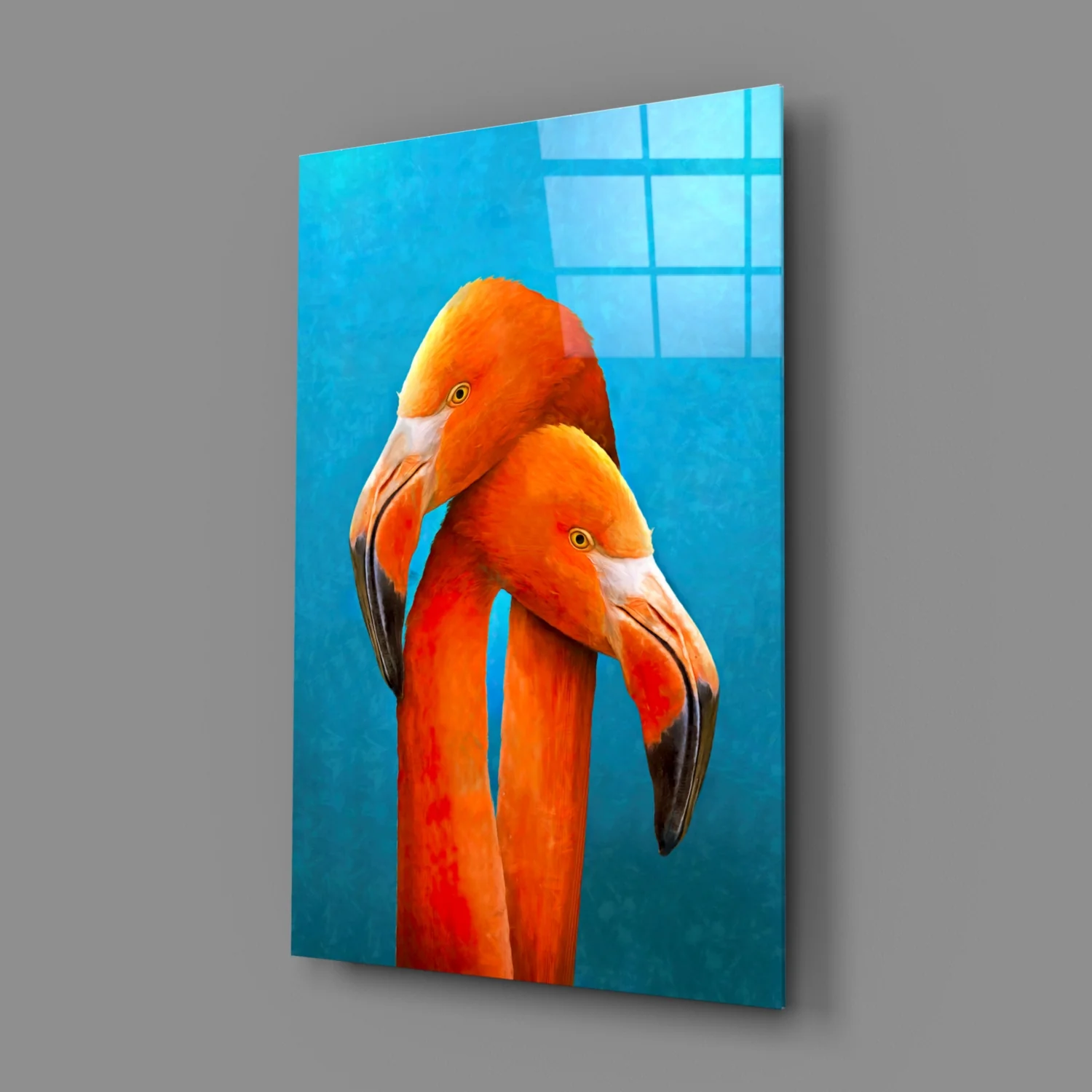 Flamingos Glass Wall Art - Image 3