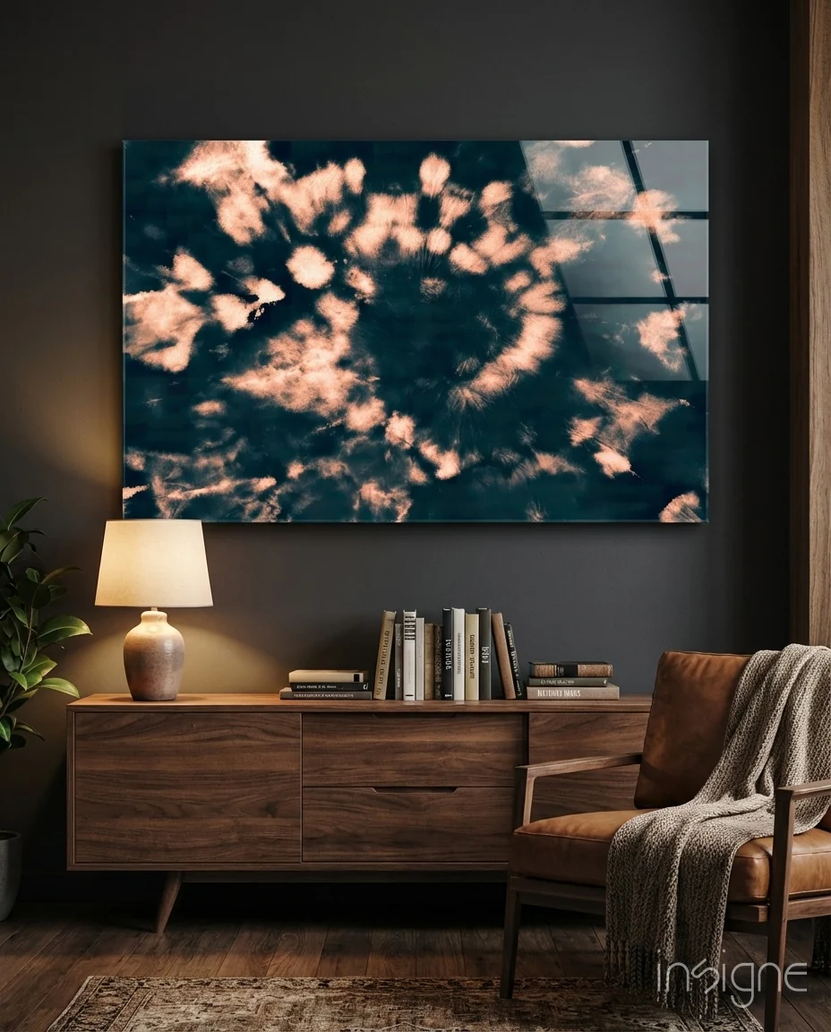 Abstract Glass Wall Art