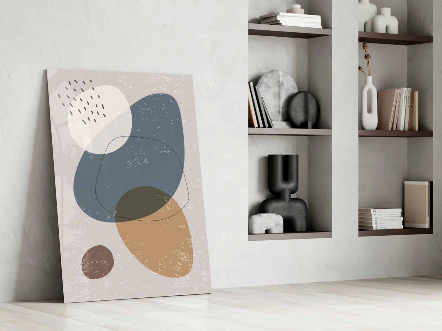 Abstract Shapes Glass Wall Art - Image 7