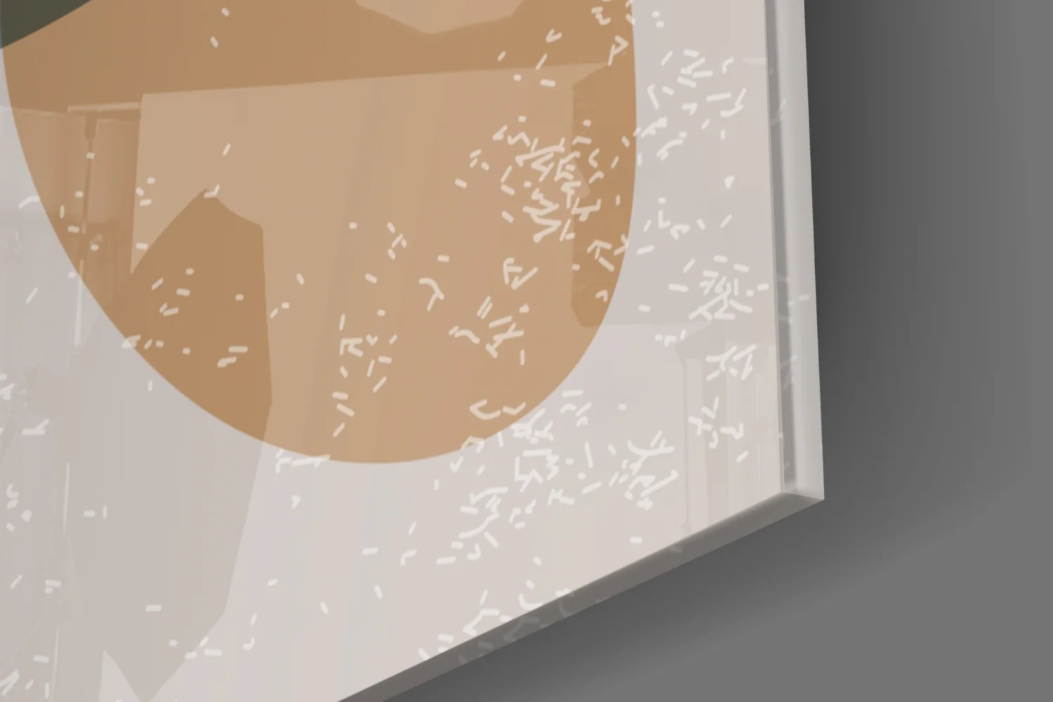 Abstract Shapes Glass Wall Art - Image 8