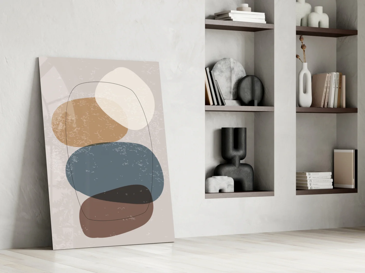 Abstract Shapes Glass Wall Art - Image 7
