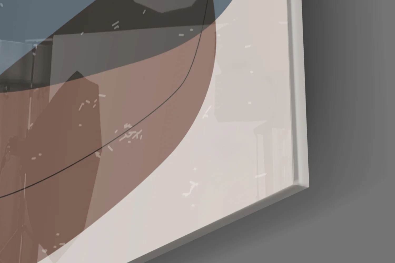 Abstract Shapes Glass Wall Art - Image 8