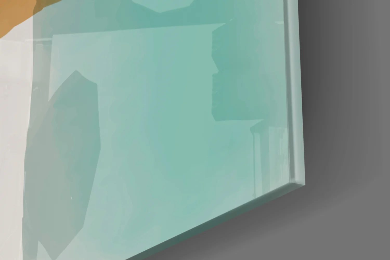 Abstract Shapes Glass Wall Art - Image 8