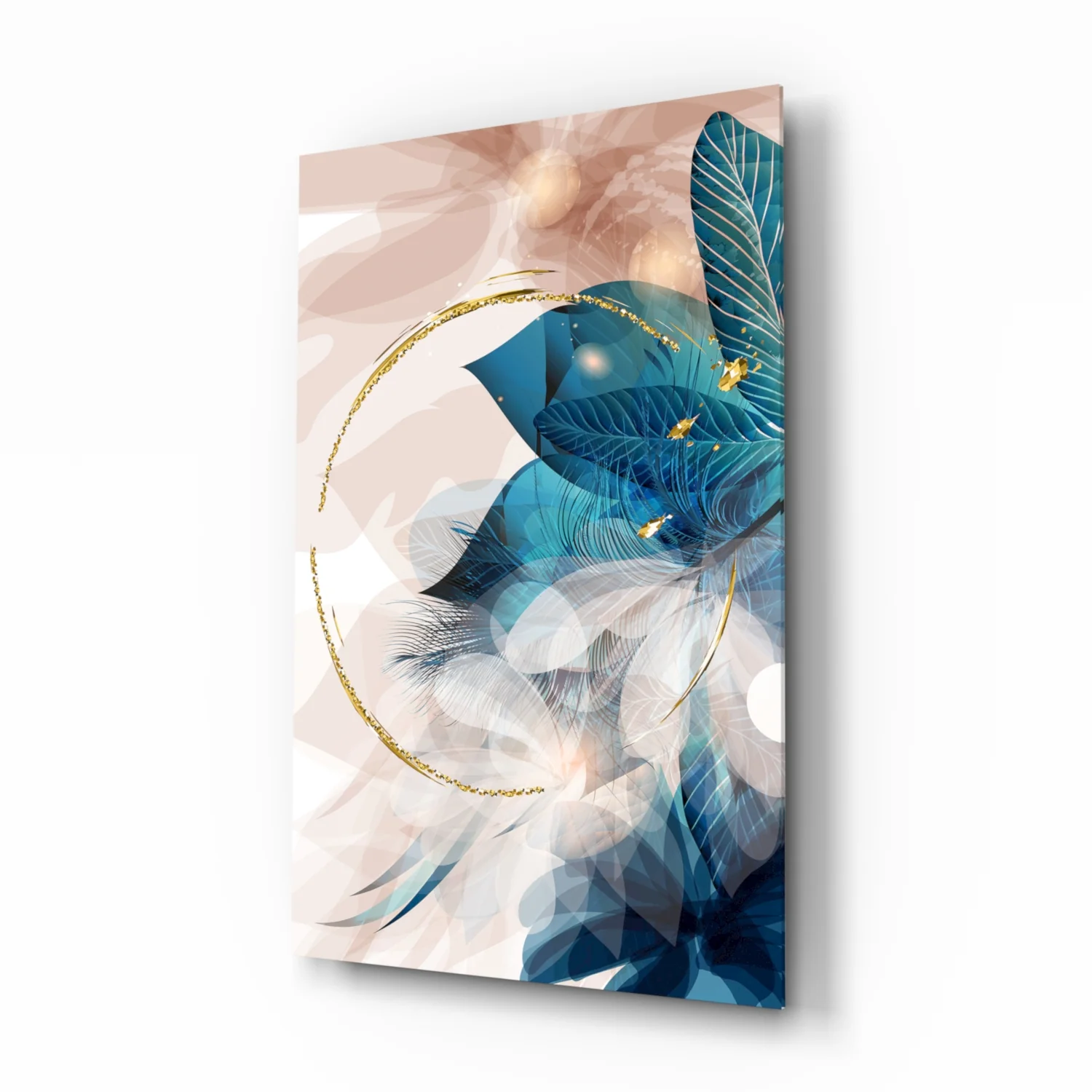 Abstract Flower Glass Wall Art - Image 2