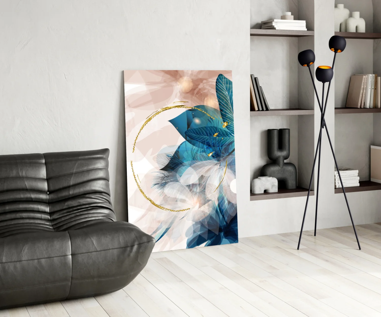 Abstract Flower Glass Wall Art - Image 6