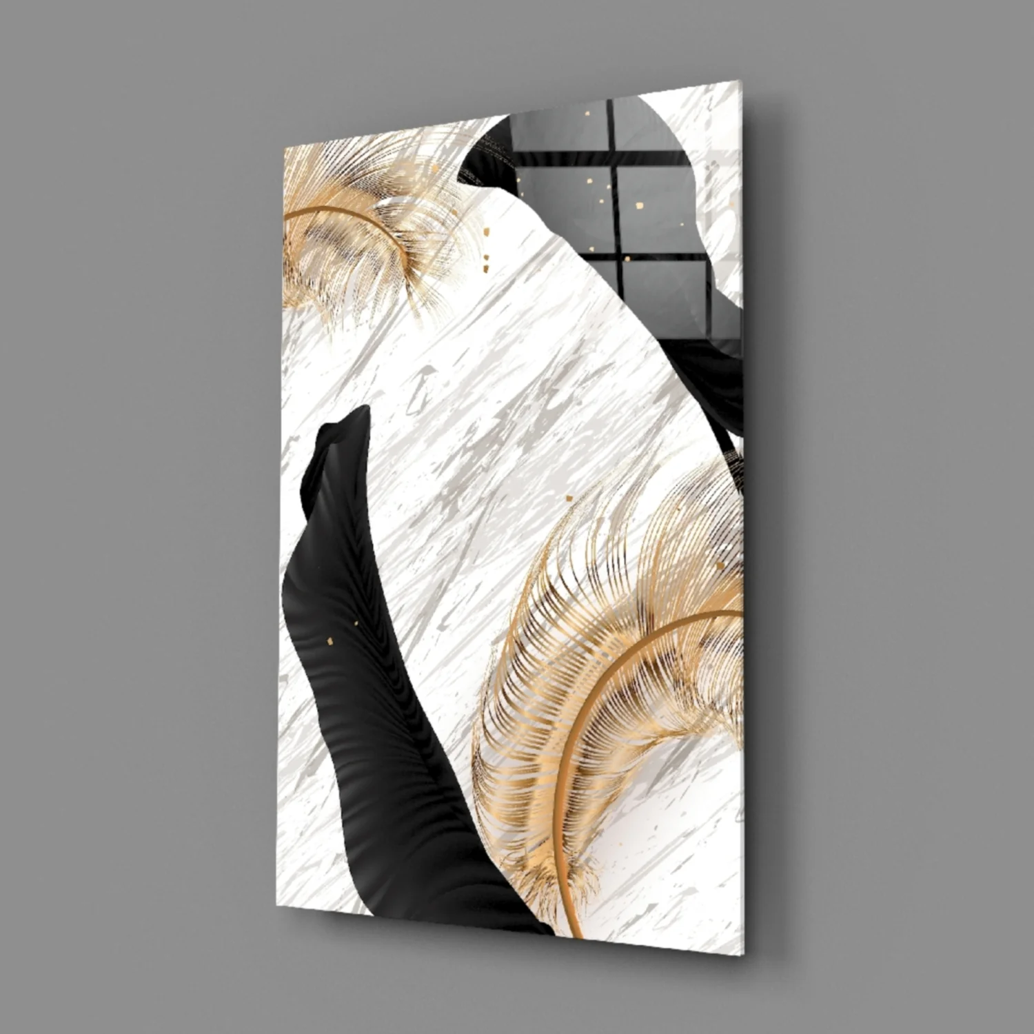 Leaves Glass Wall Art - Image 3