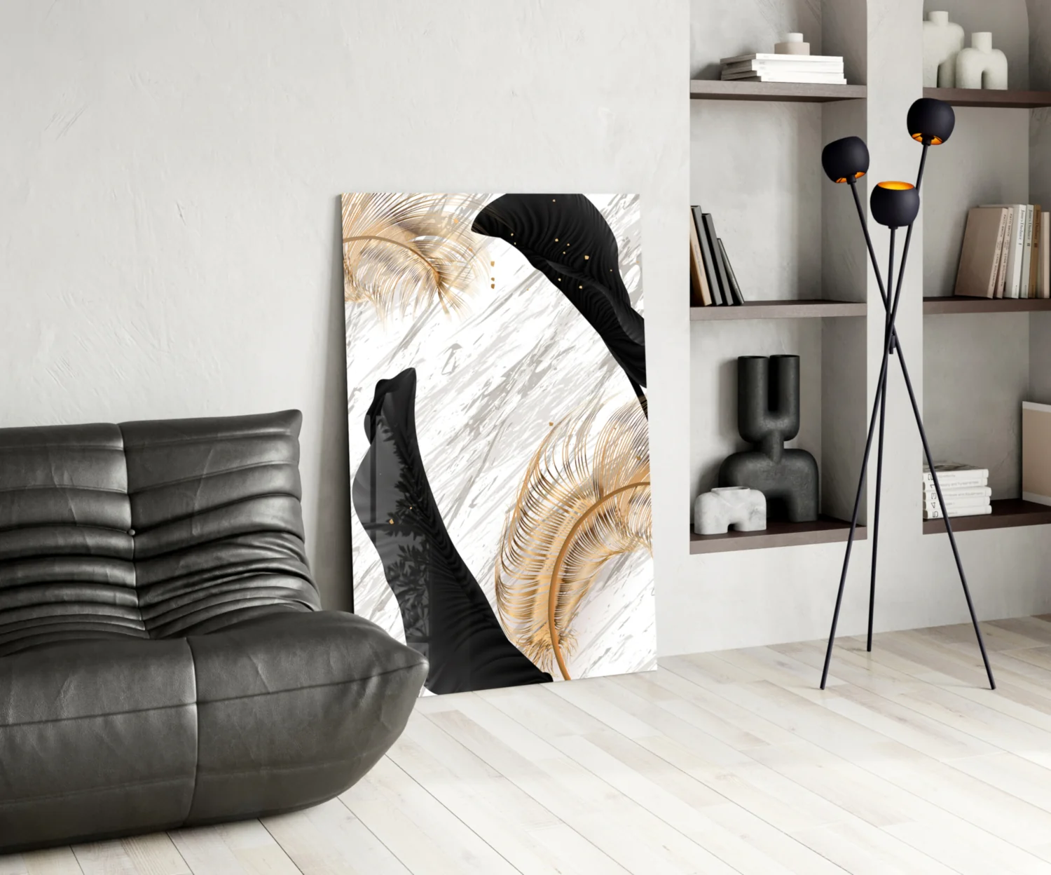Leaves Glass Wall Art - Image 6