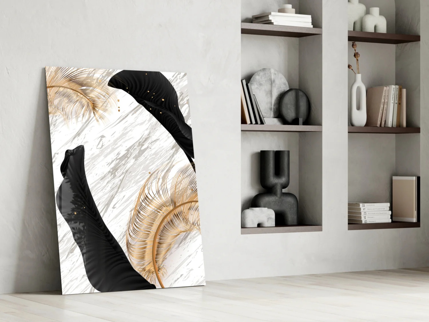 Leaves Glass Wall Art - Image 7