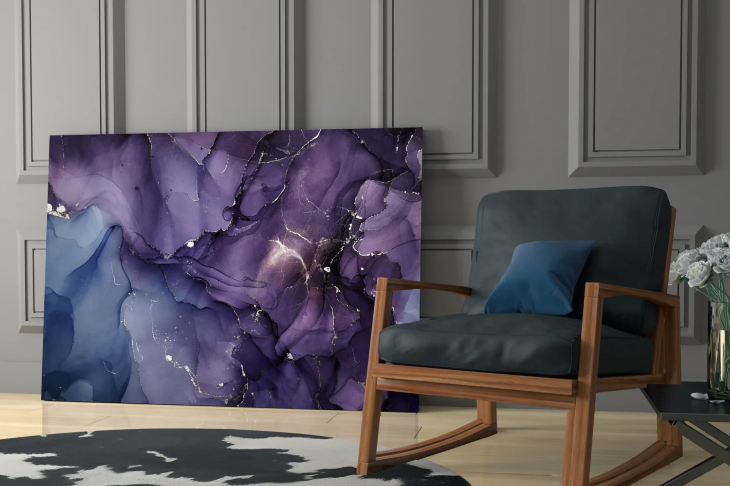 Abstract Depth Glass Wall Art - Image 7