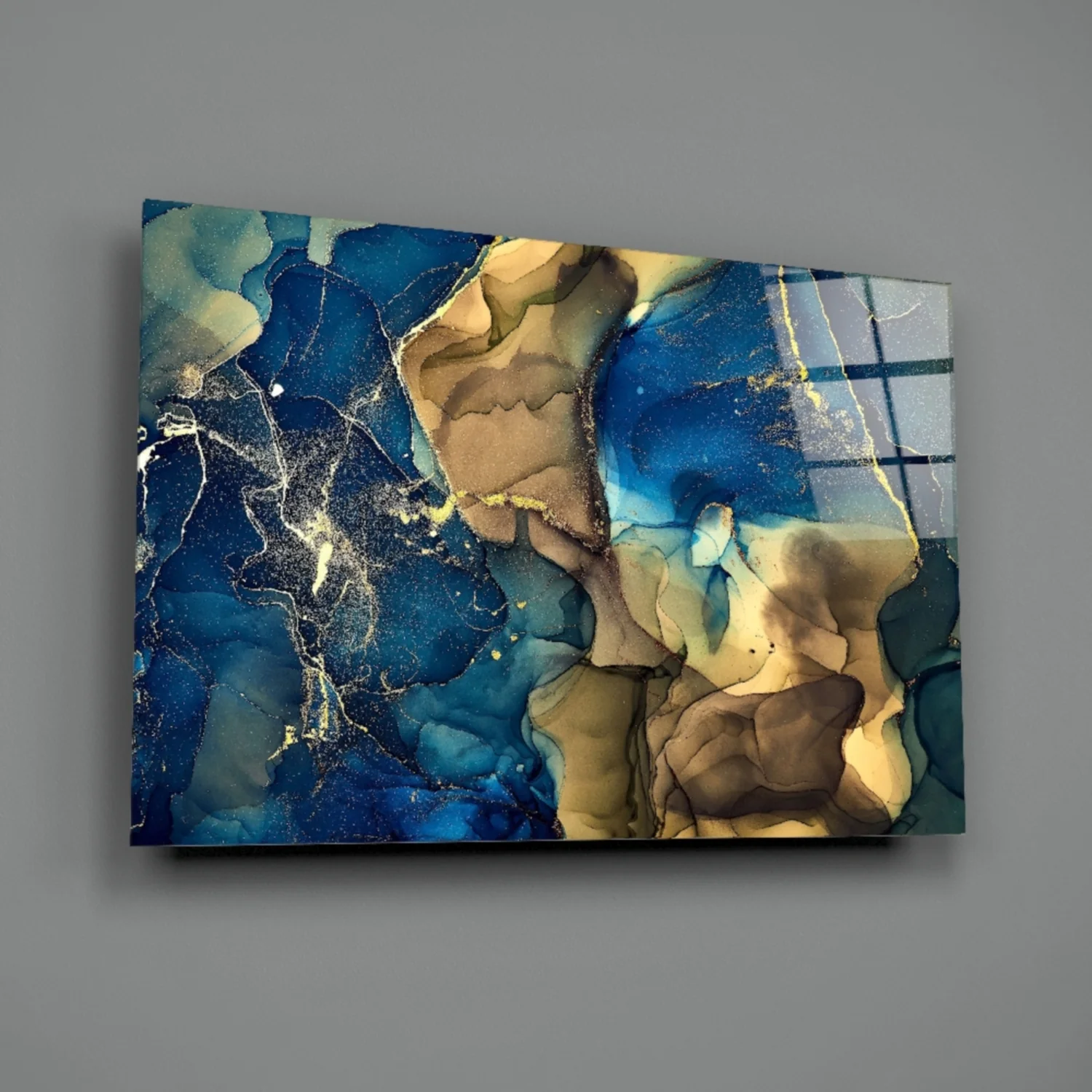 Abstract Depth Glass Wall Art - Image 3