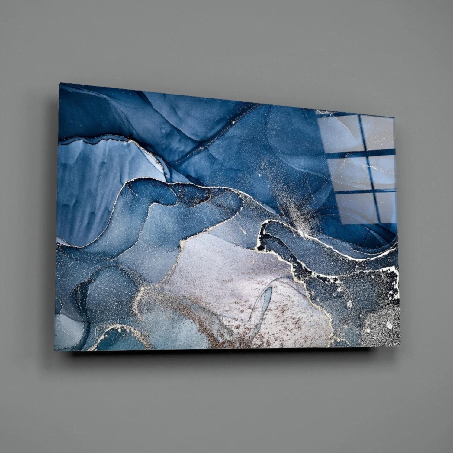 Abstract Depth Glass Wall Art - Image 3