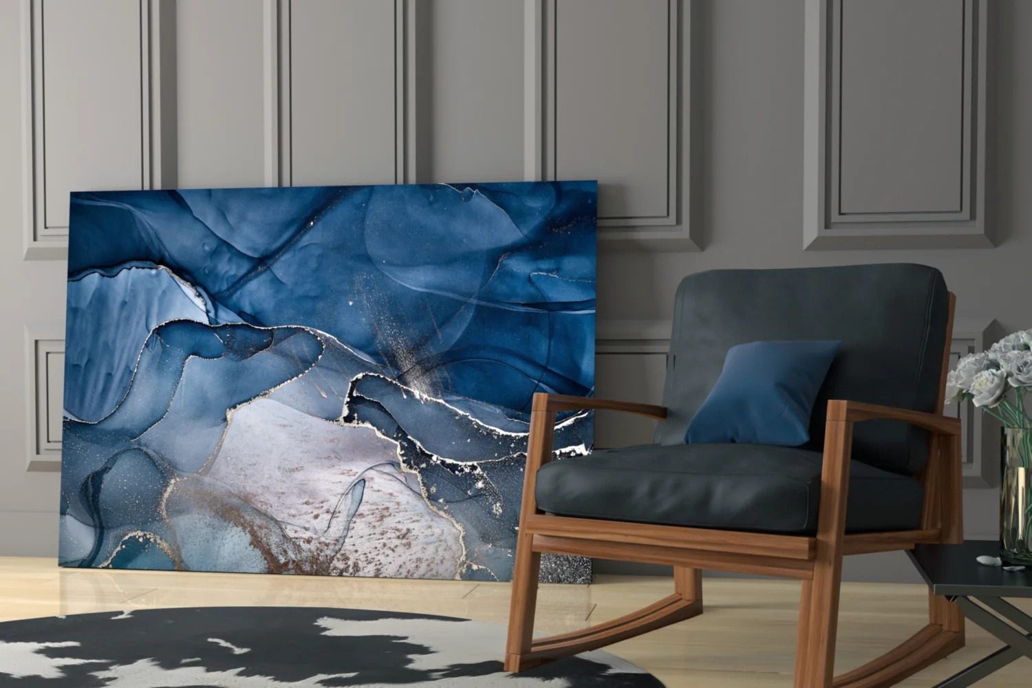 Abstract Depth Glass Wall Art - Image 7