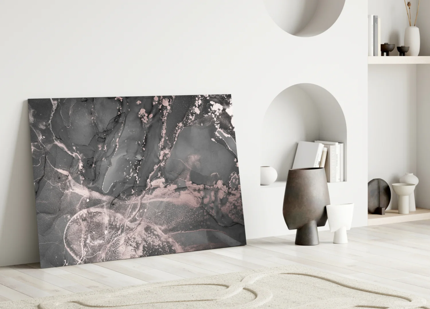 Abstract Depth Glass Wall Art - Image 4