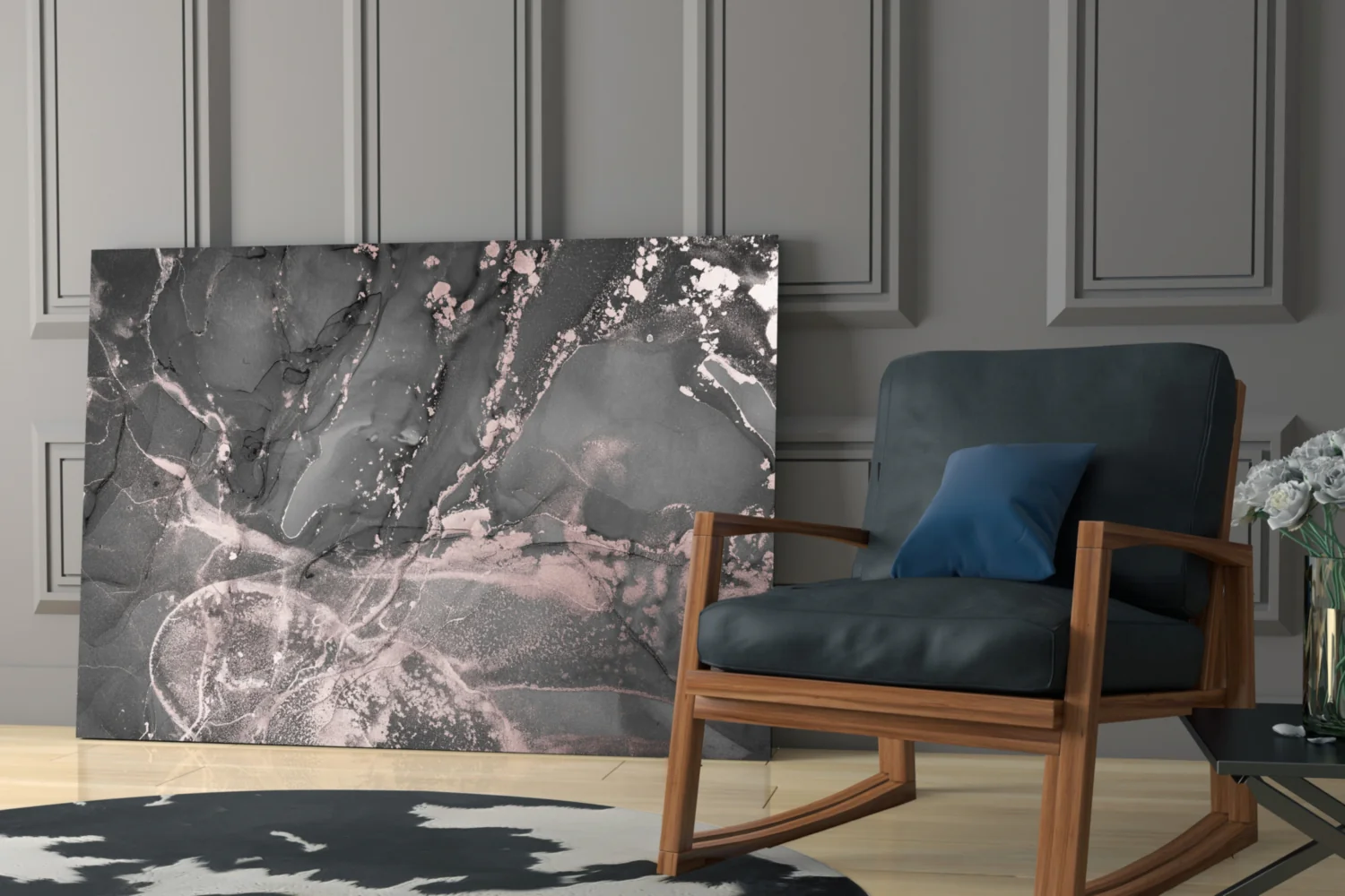 Abstract Depth Glass Wall Art - Image 7