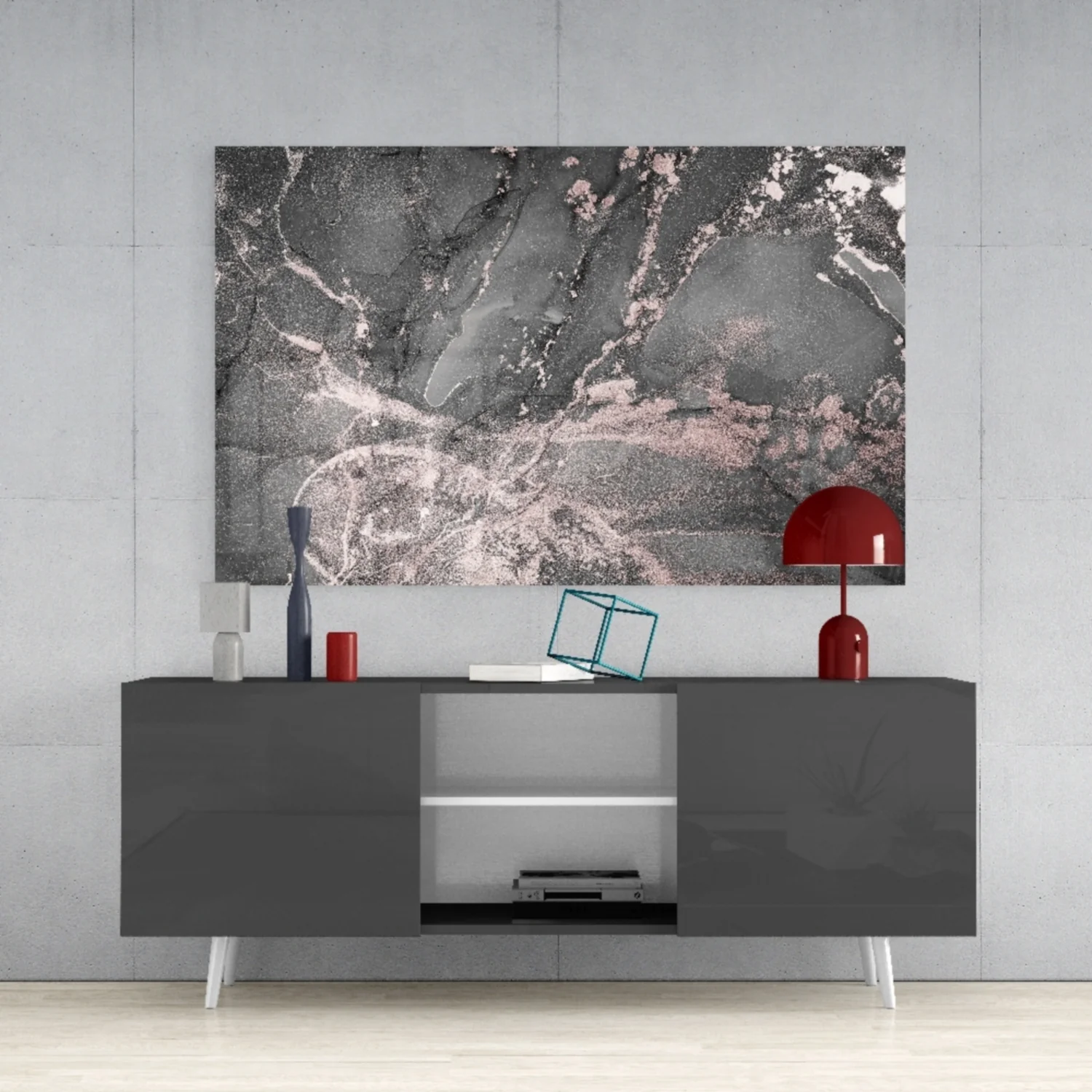 Abstract Depth Glass Wall Art - Image 9