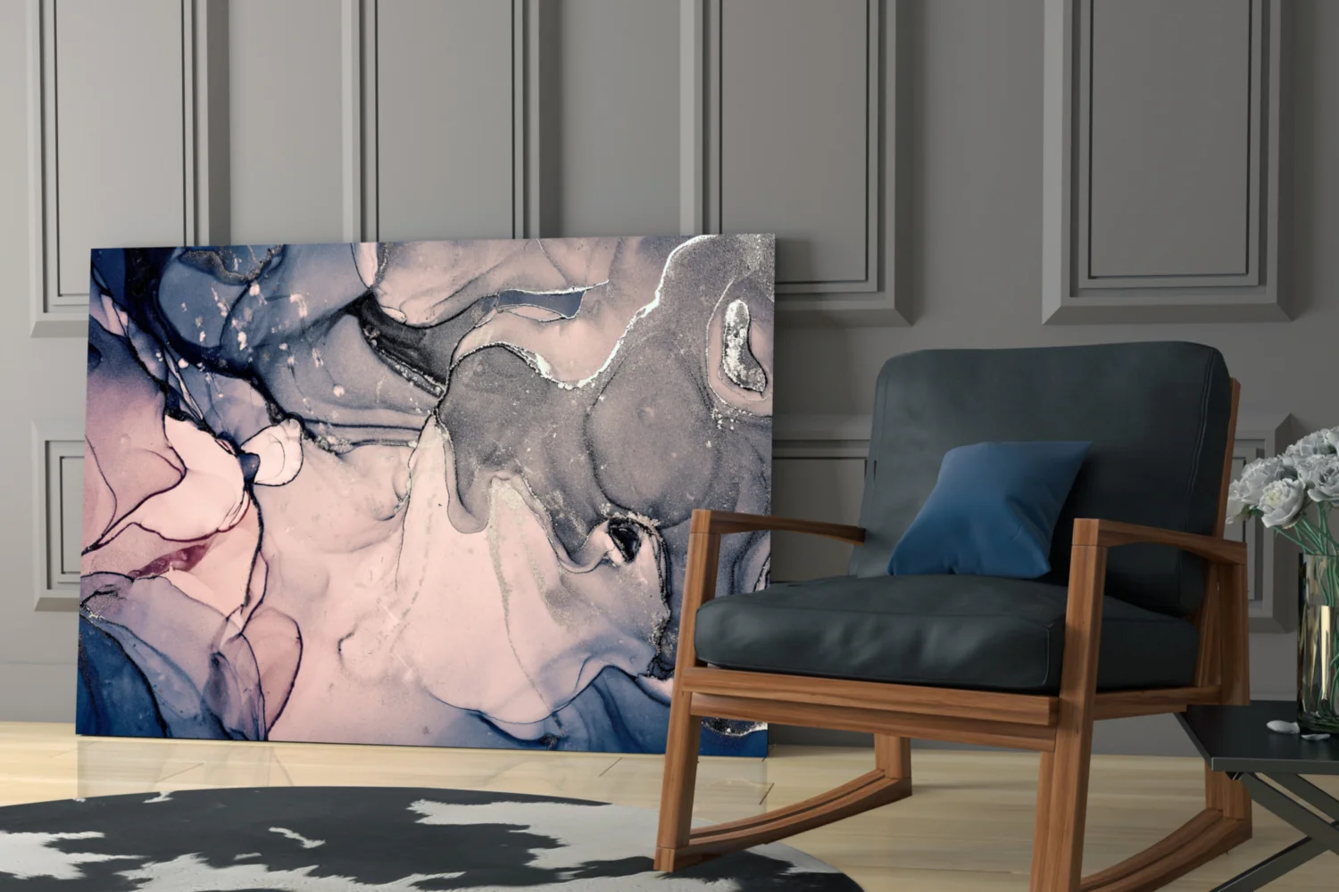 Abstract Depth Glass Wall Art - Image 7