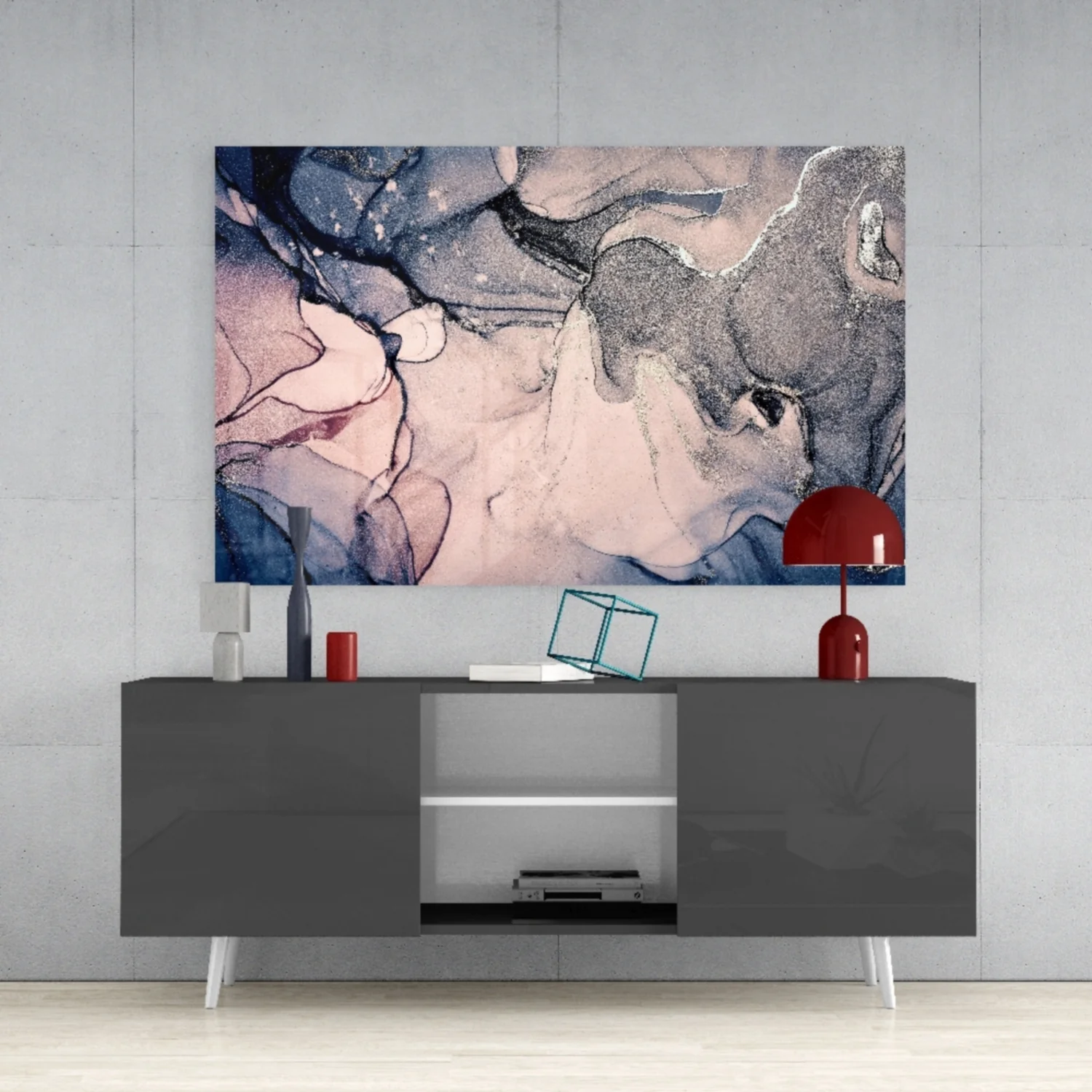Abstract Depth Glass Wall Art - Image 9