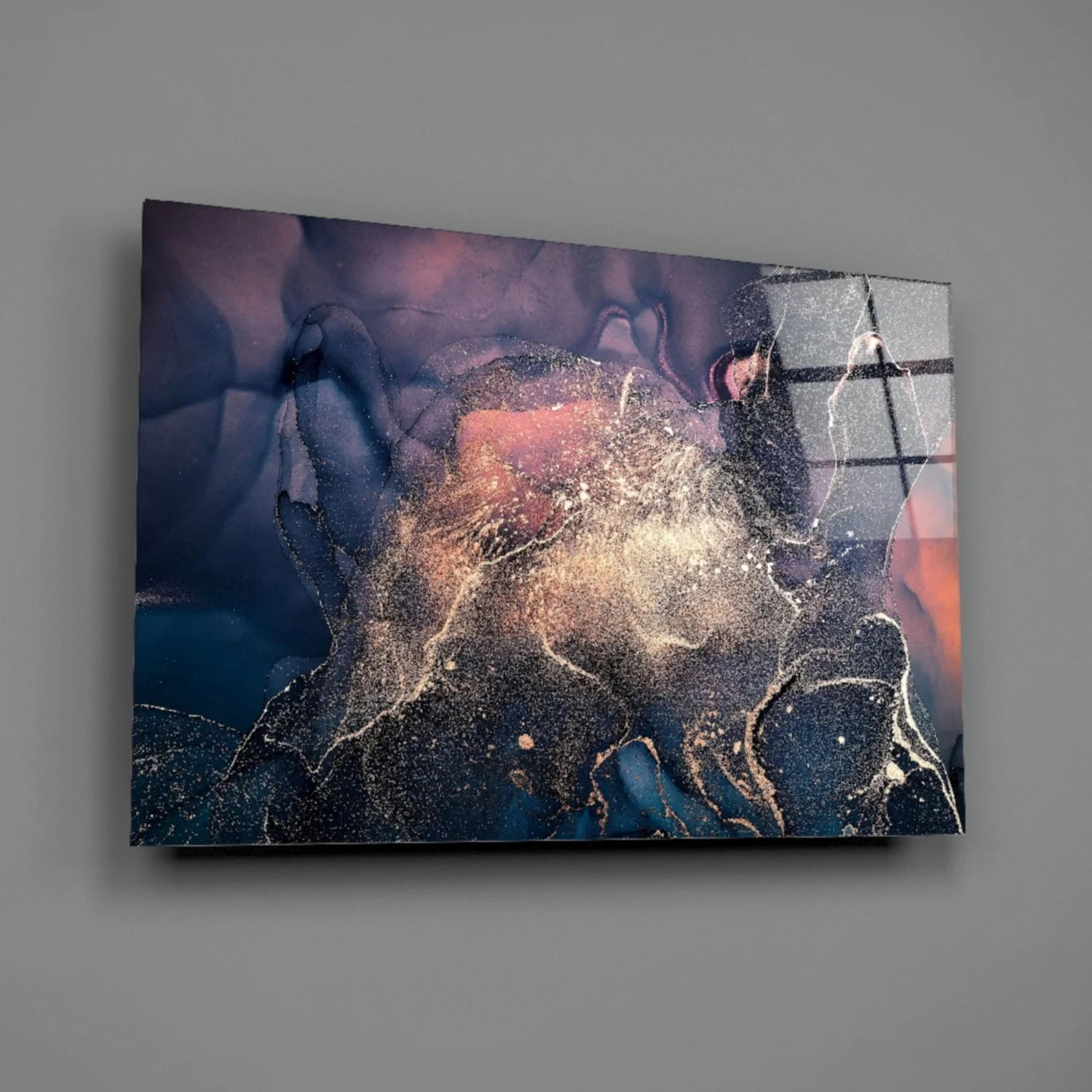 Abstract Depth Glass Wall Art - Image 3