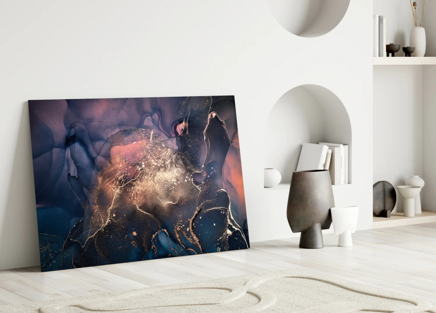 Abstract Depth Glass Wall Art - Image 4