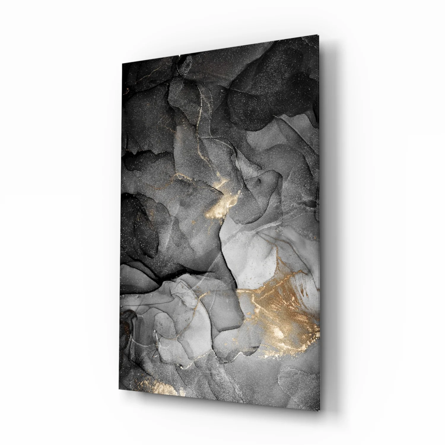 Abstract Depth Glass Wall Art - Image 2