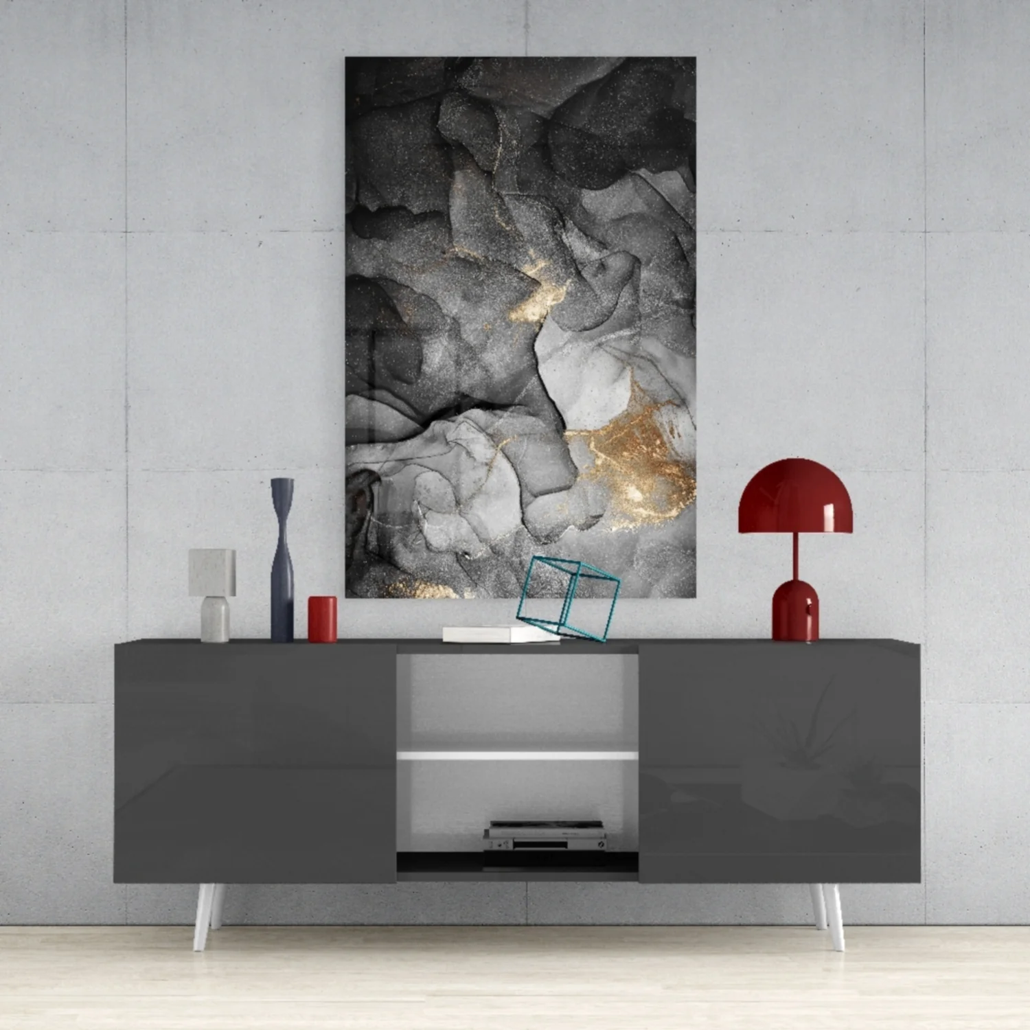 Abstract Depth Glass Wall Art - Image 9