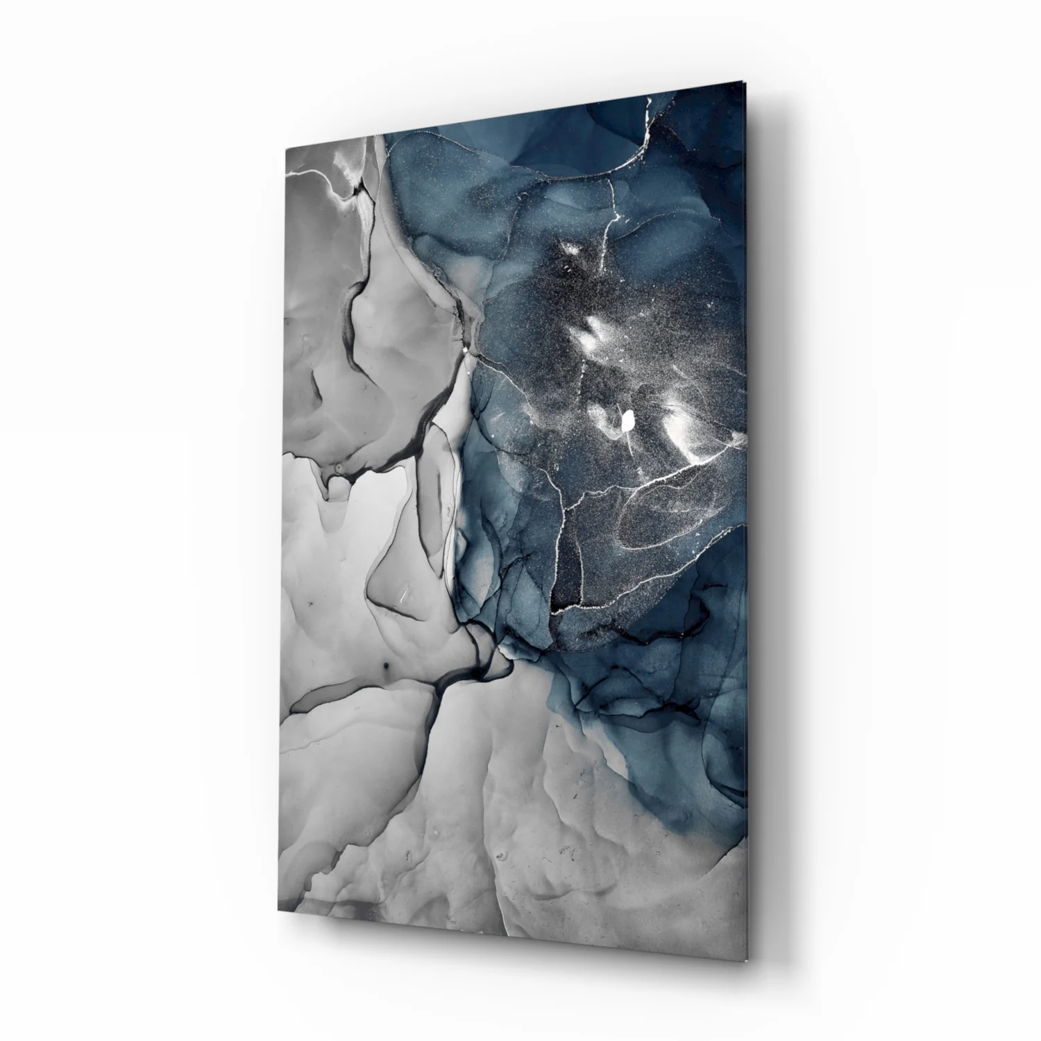 Abstract Depth Glass Wall Art - Image 2