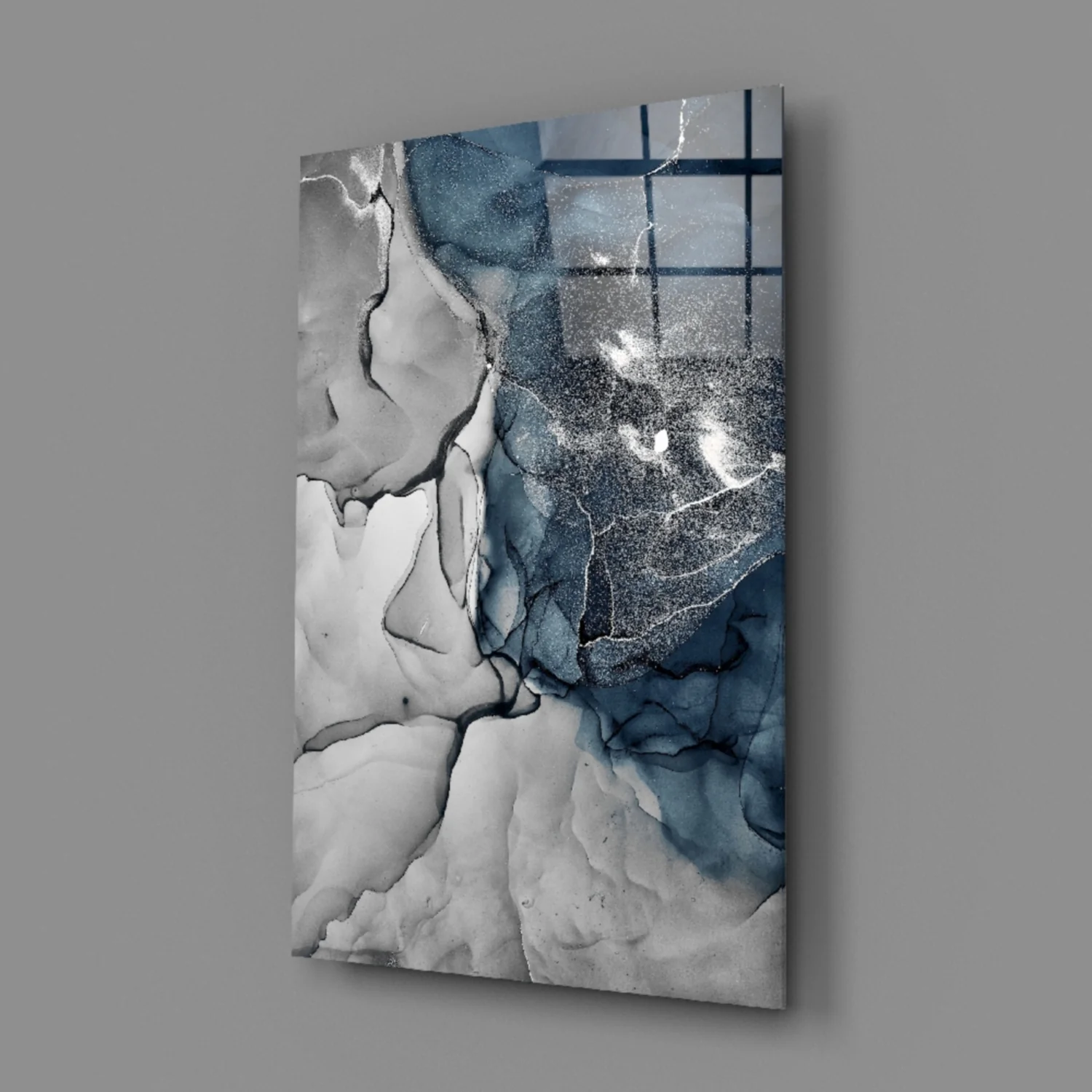 Abstract Depth Glass Wall Art - Image 3