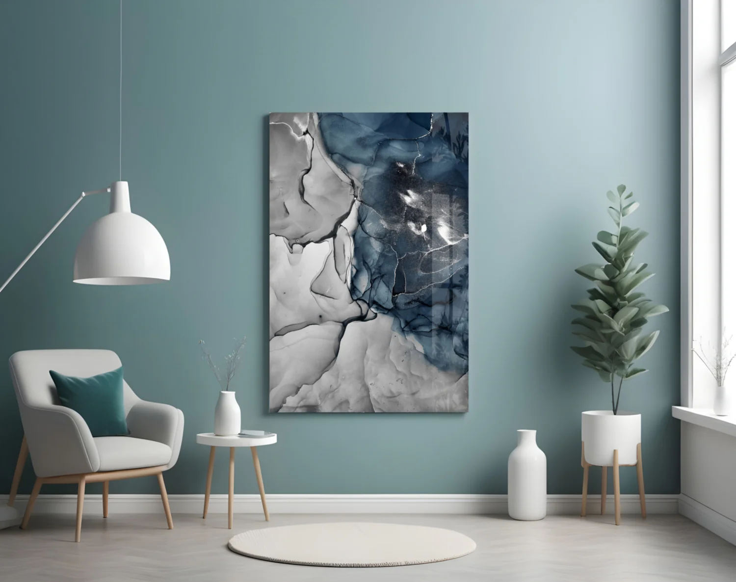 Abstract Depth Glass Wall Art - Image 5