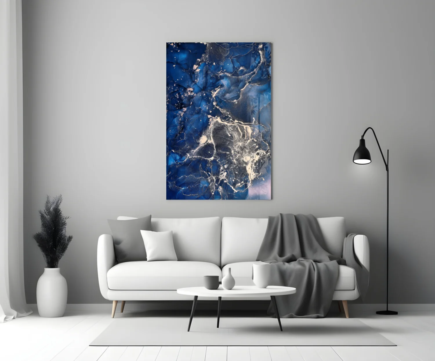 Abstract Depth Glass Wall Art - Image 4