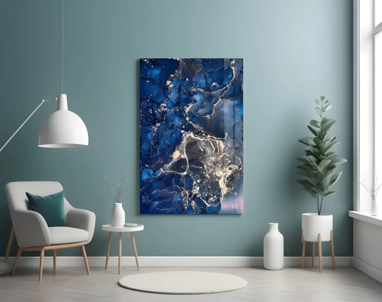 Abstract Depth Glass Wall Art - Image 5