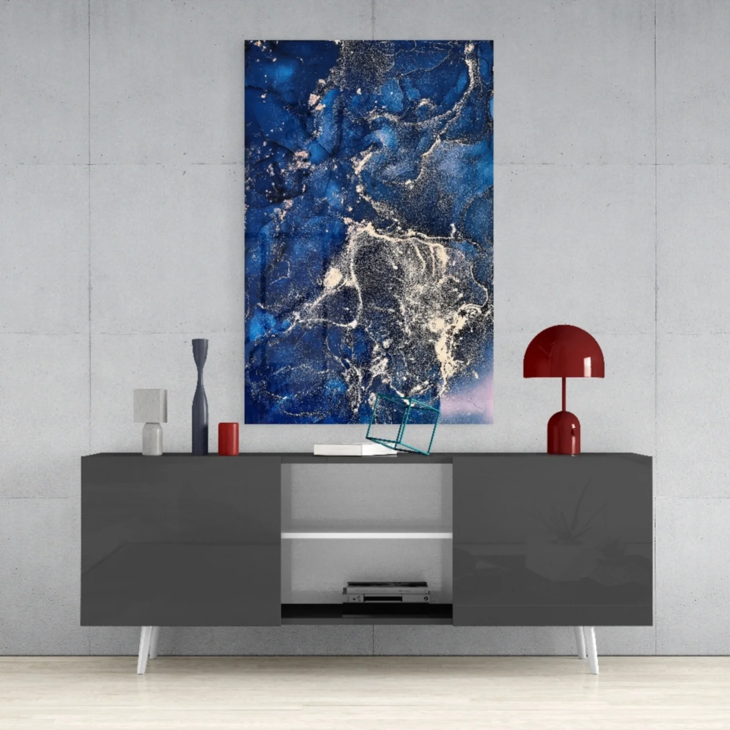 Abstract Depth Glass Wall Art - Image 9