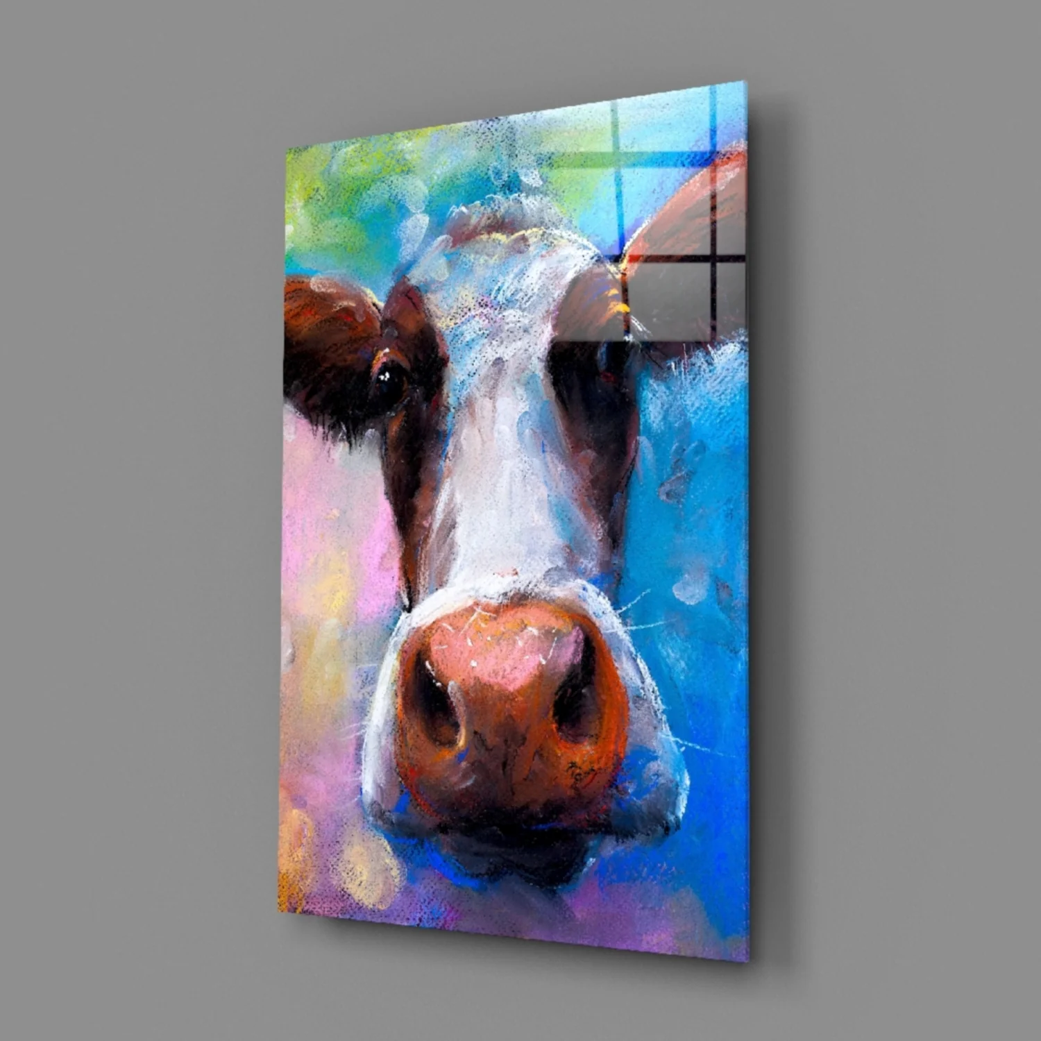 Cow Glass Wall Art - Image 3