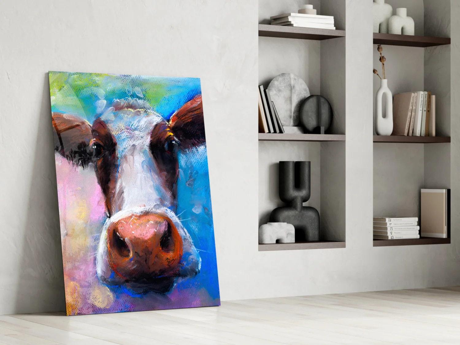 Cow Glass Wall Art - Image 7