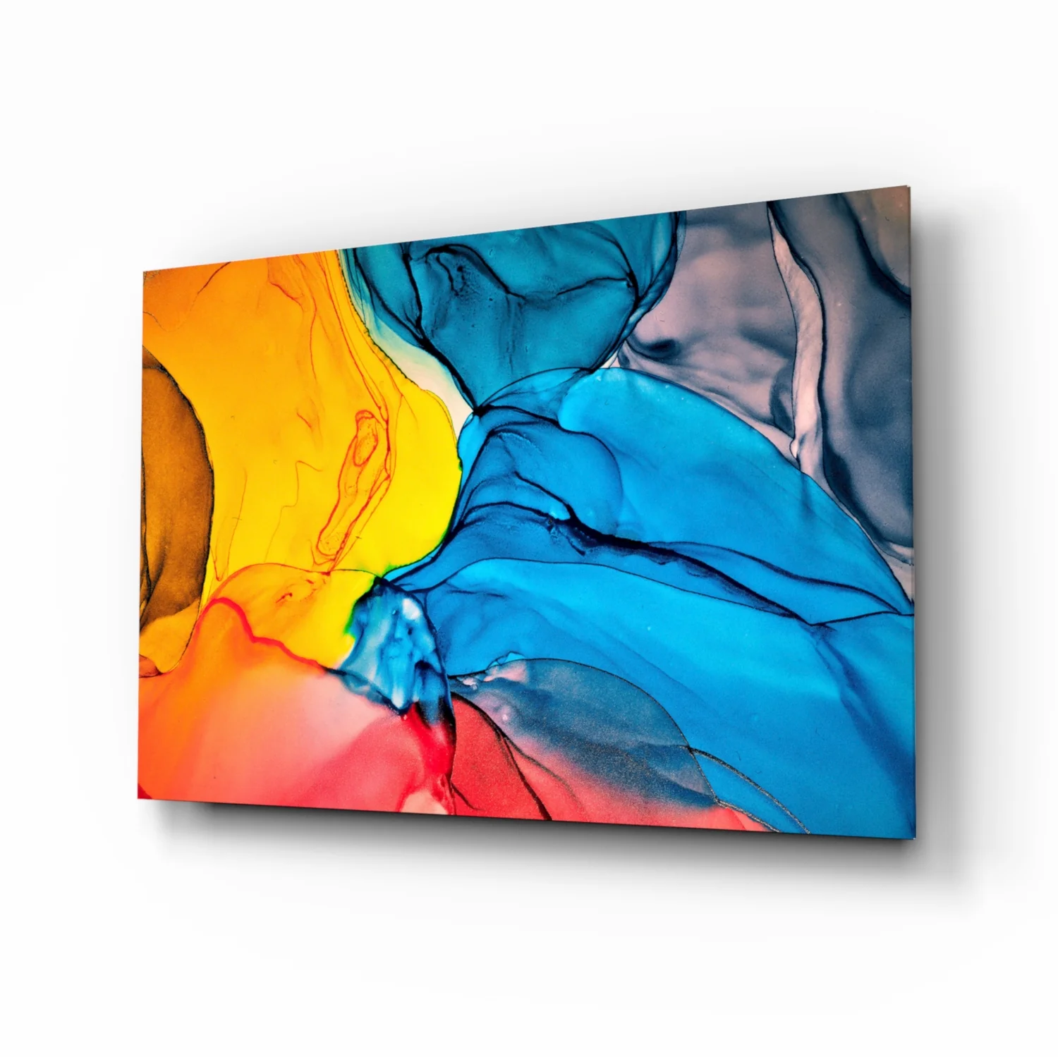 Dance of Colors Glass Wall Art - Image 2